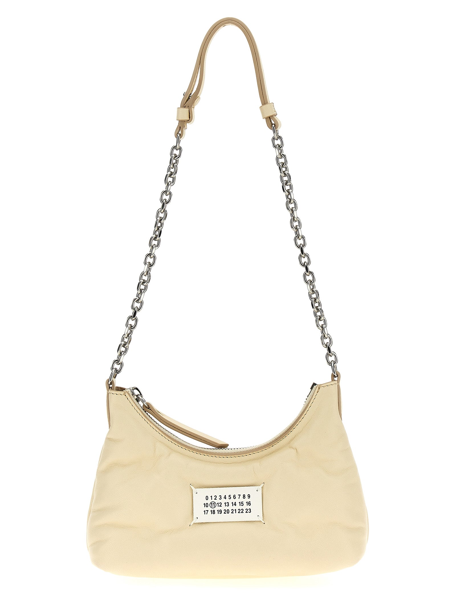 Maison Margiela Weiße Lammleder-Umhängetasche