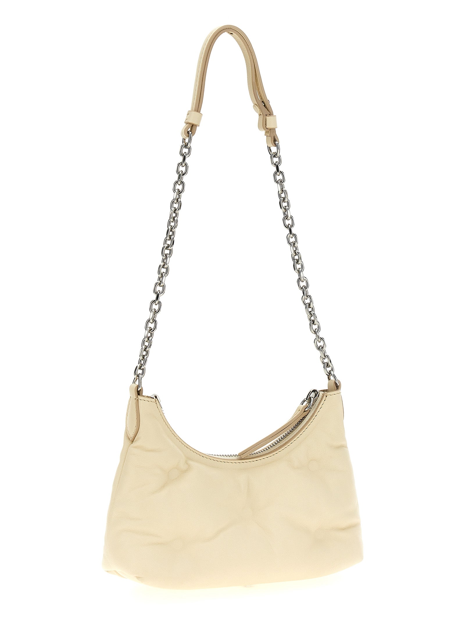 Maison Margiela Weiße Lammleder-Umhängetasche