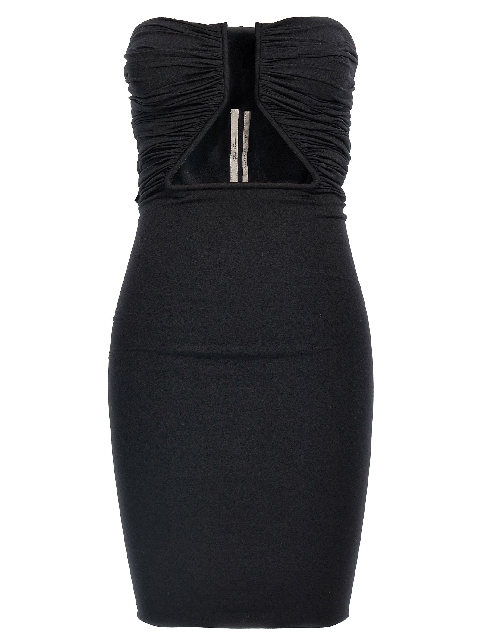 Rick Owens Kurzes Schwarzes Kleid aus Nylon