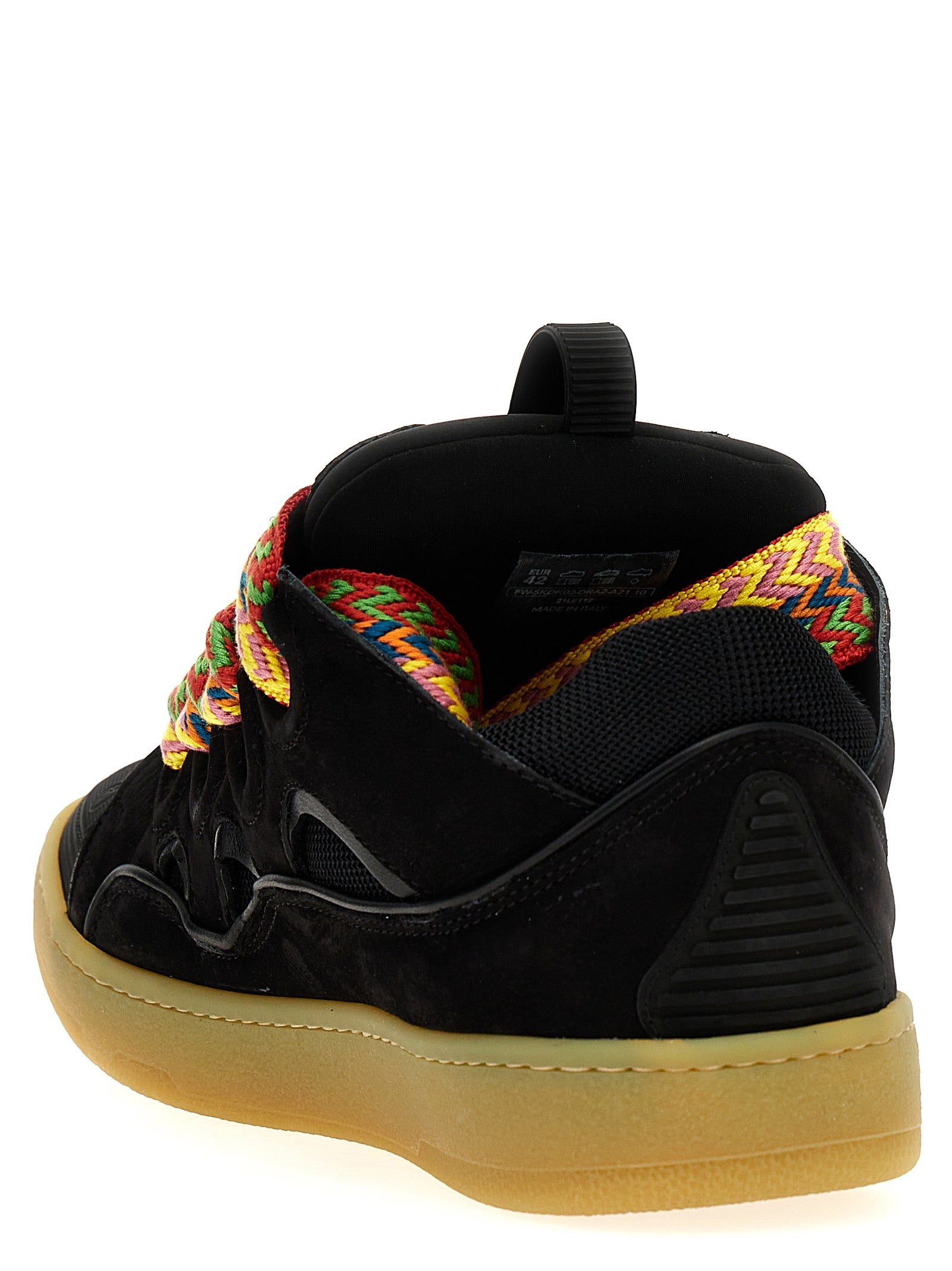 Lanvin Schwarze Kalbsleder Chunky Sneaker
