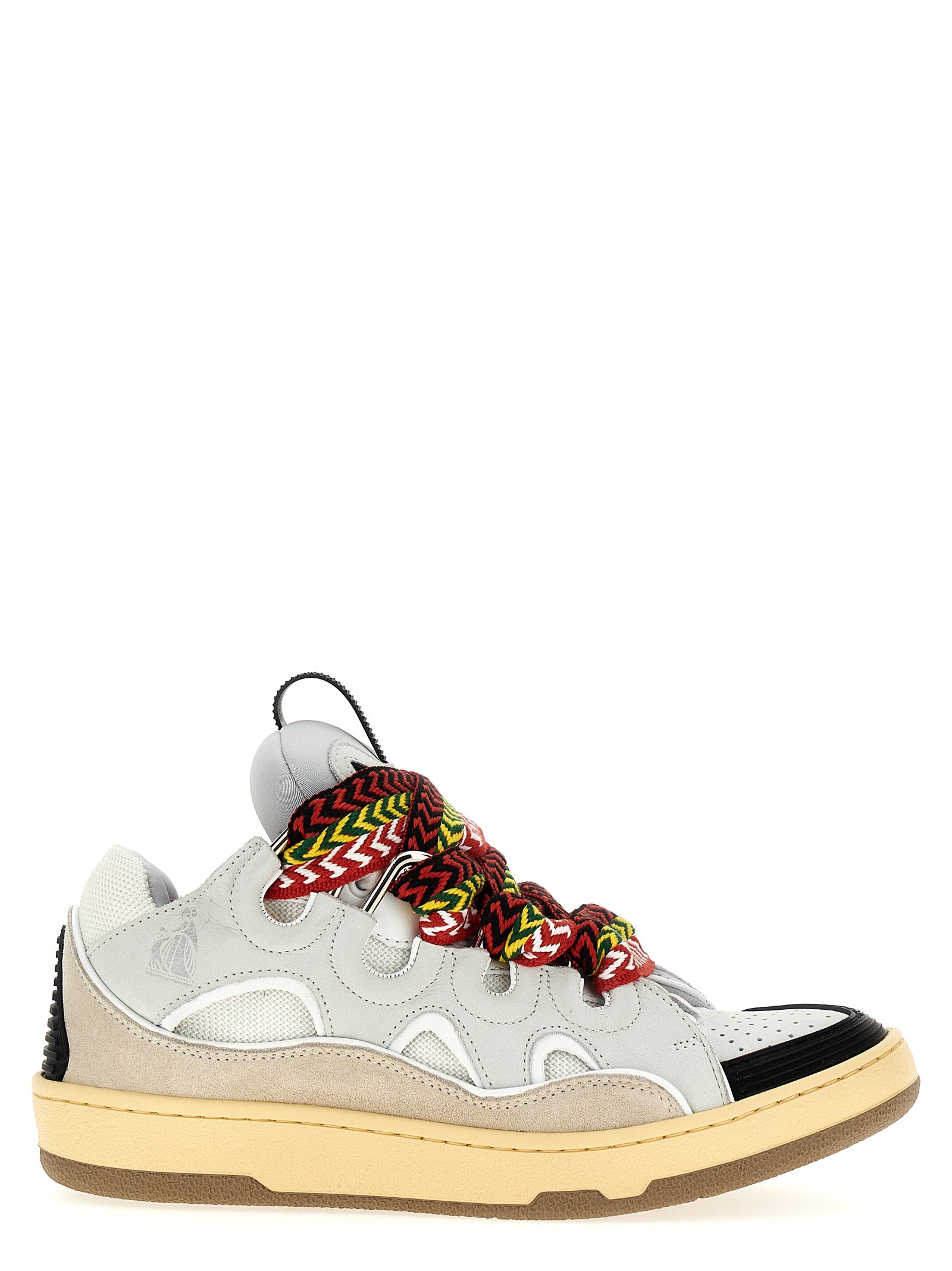 Lanvin Graue Kalbsleder Chunky Sneaker