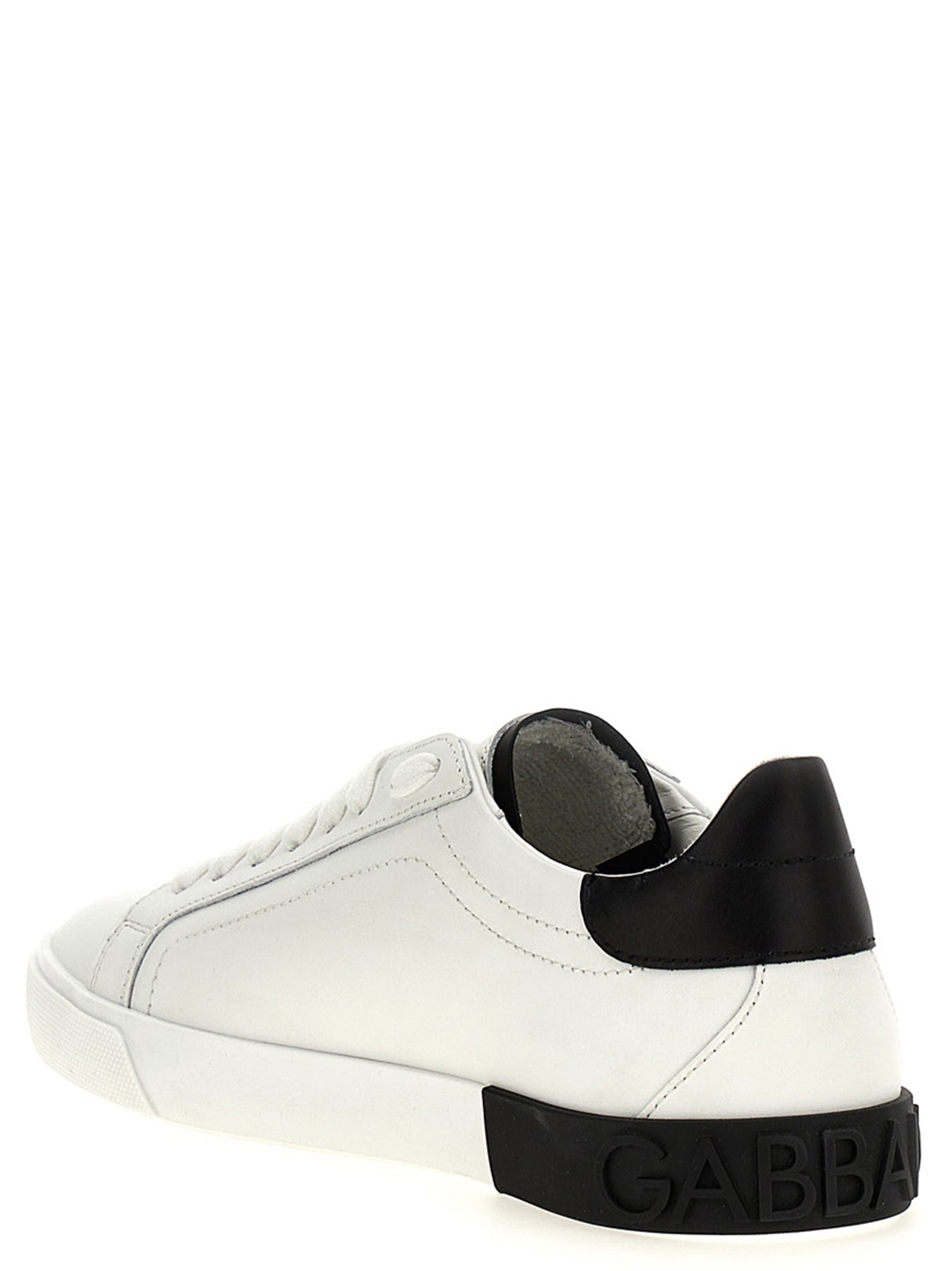 Dolce & Gabbana Mehrfarbige Kalbsleder-Sneaker mit niedrigem Schaft