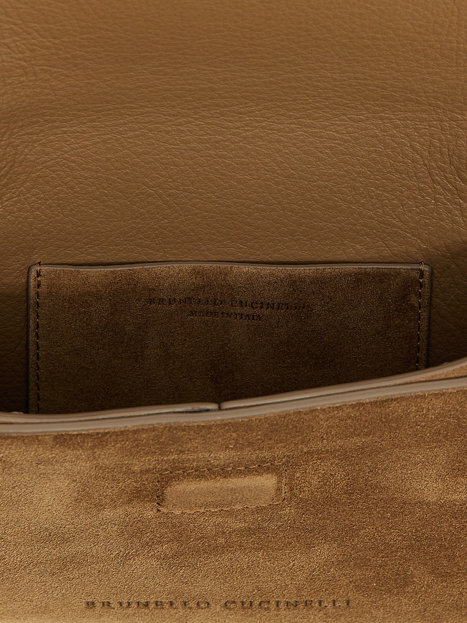 Brunello Cucinelli Braune Kalbsleder-Clutch