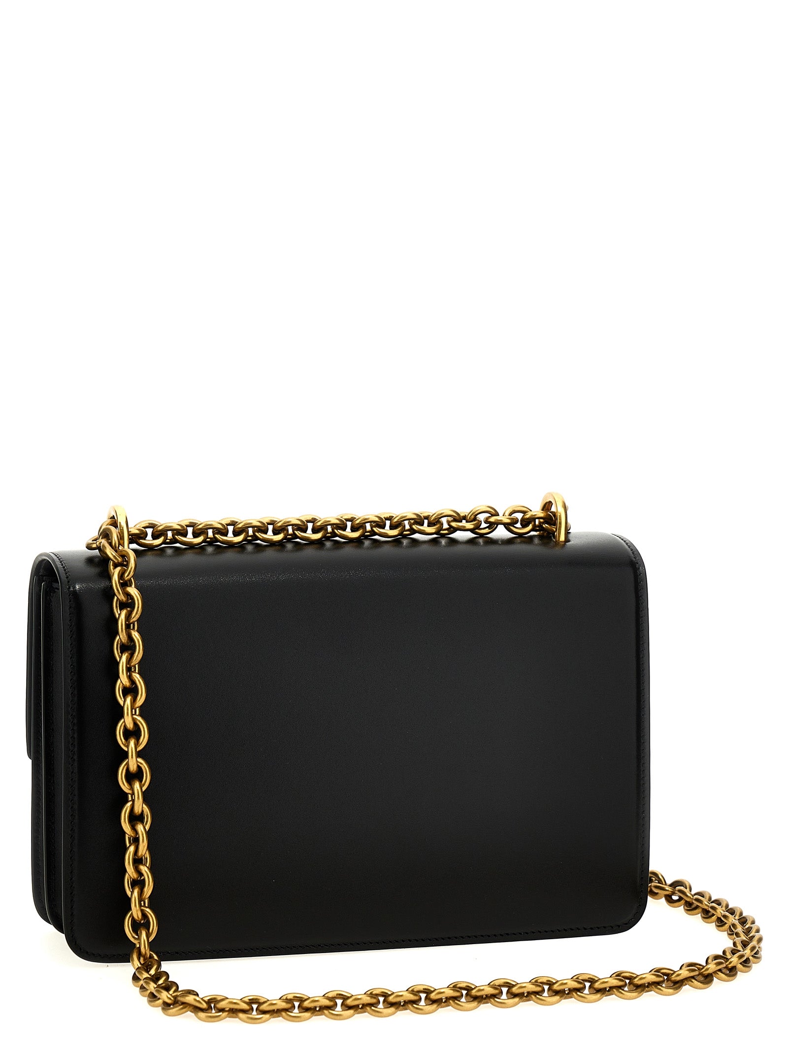 Valentino Garavani Schwarze Kalbsleder-Schultertasche