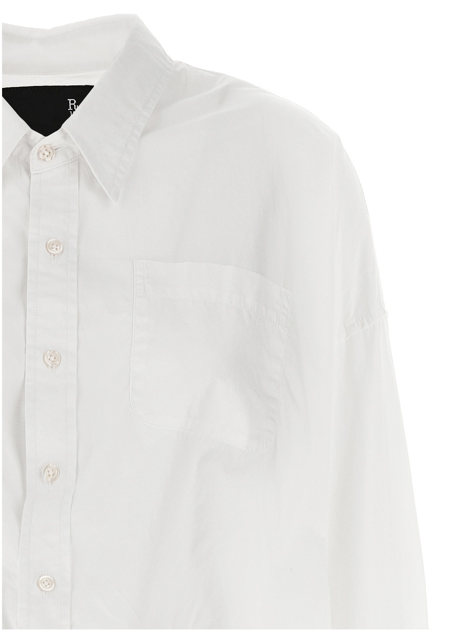 R13 Weiße Baumwollbluse