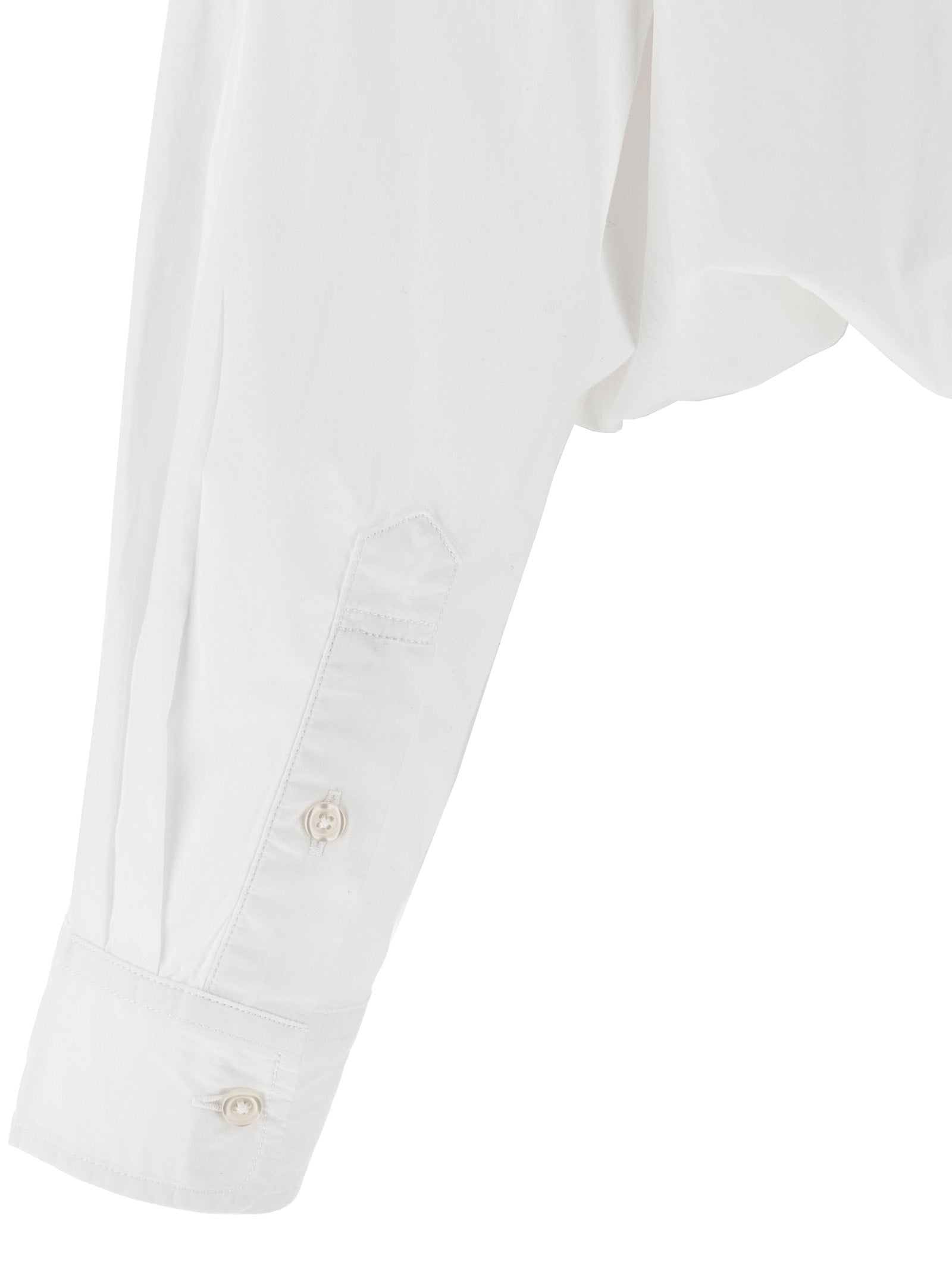 R13 Weiße Baumwollbluse