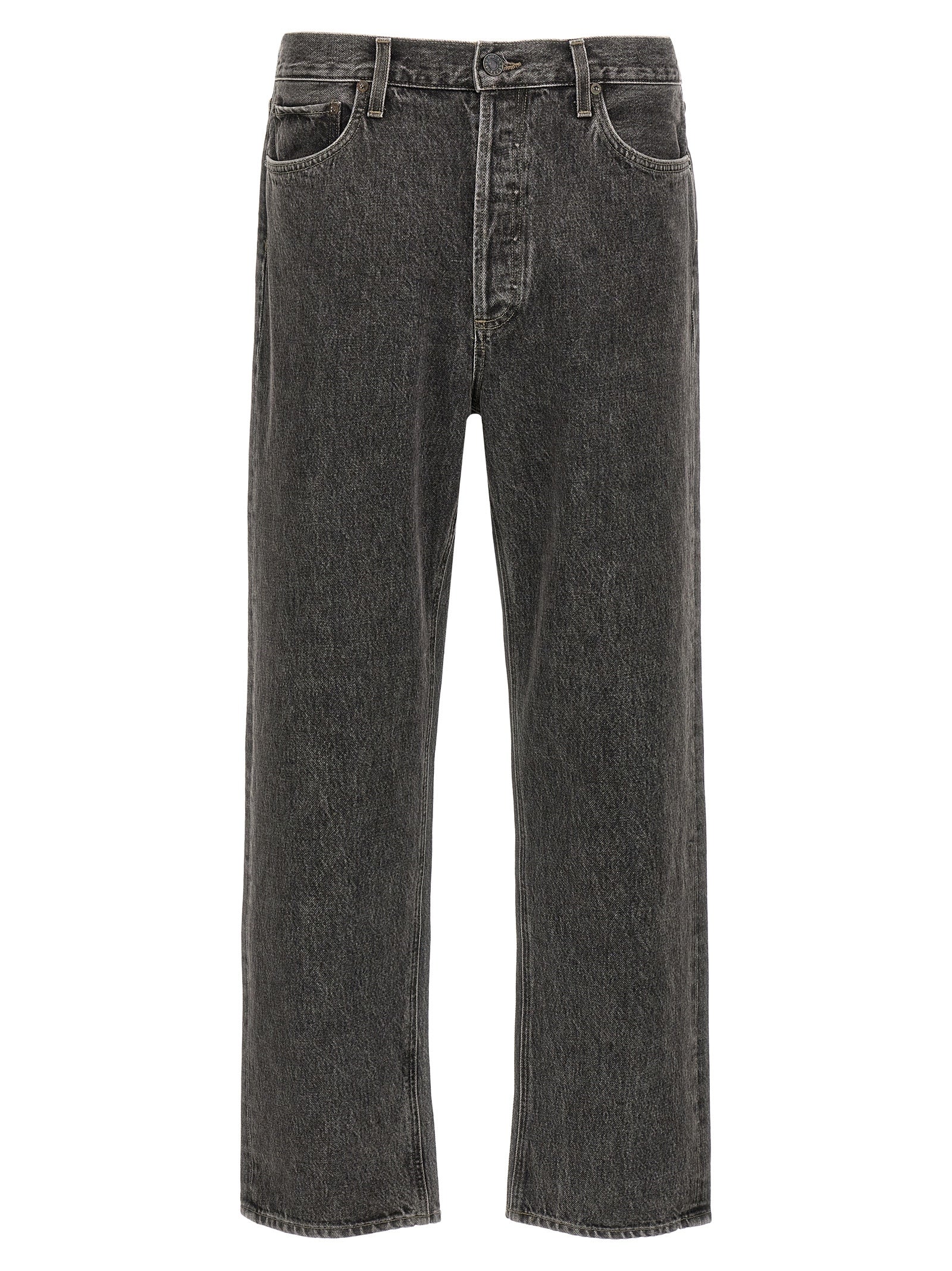 Agolde Graue Jeans aus Baumwolle im geraden Schnitt