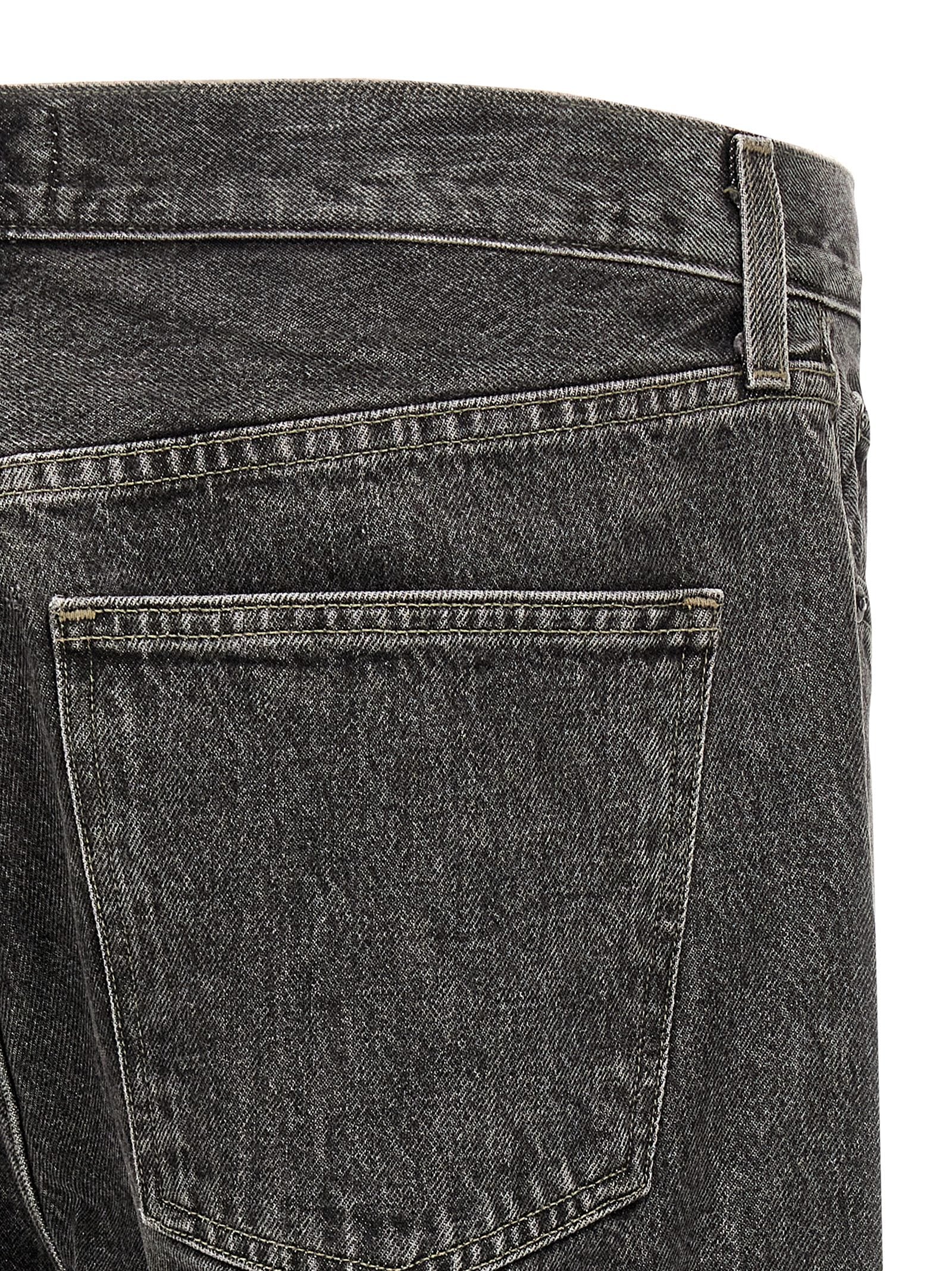 Agolde Graue Jeans aus Baumwolle im geraden Schnitt