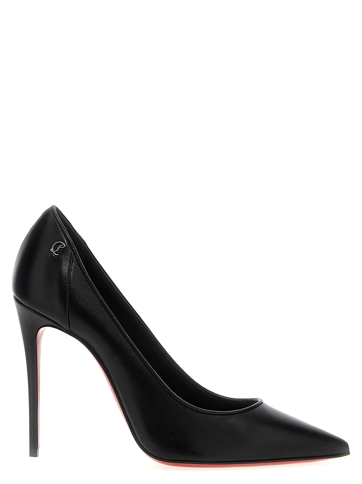 Christian Louboutin Schwarze Pumps aus Nappa-Leder / Kalbsleder mit hohem Absatz