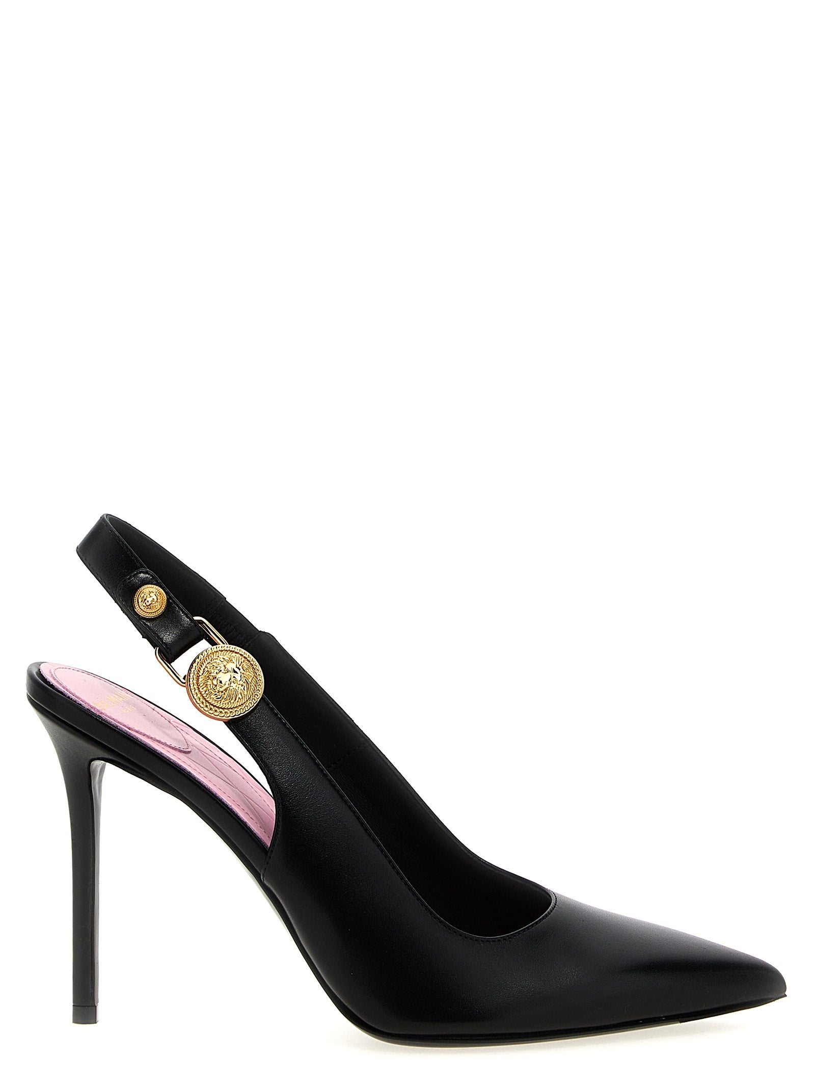 Balmain Schwarze Pumps aus Kalbsleder mit hohem Absatz