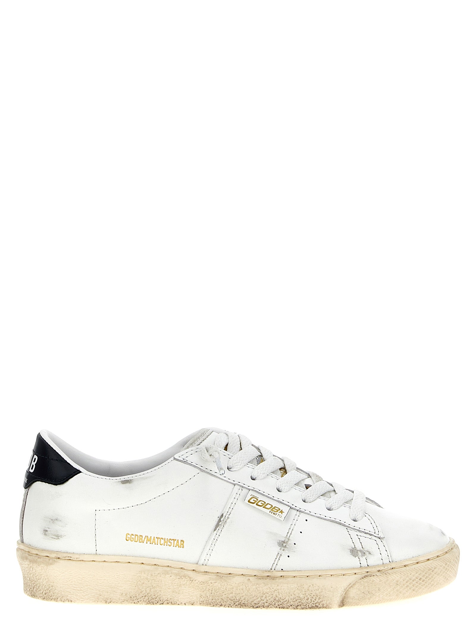 Golden Goose Blaue Sneaker aus Rindsleder