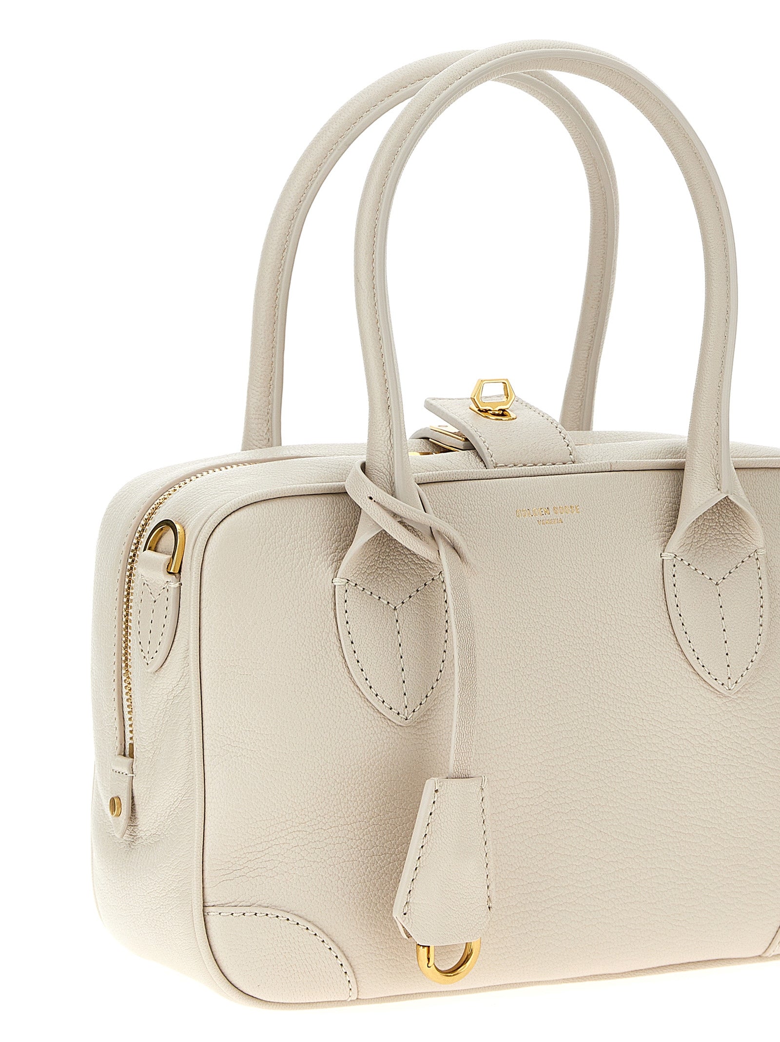 Golden Goose Weiße Ziegenleder-Handtasche