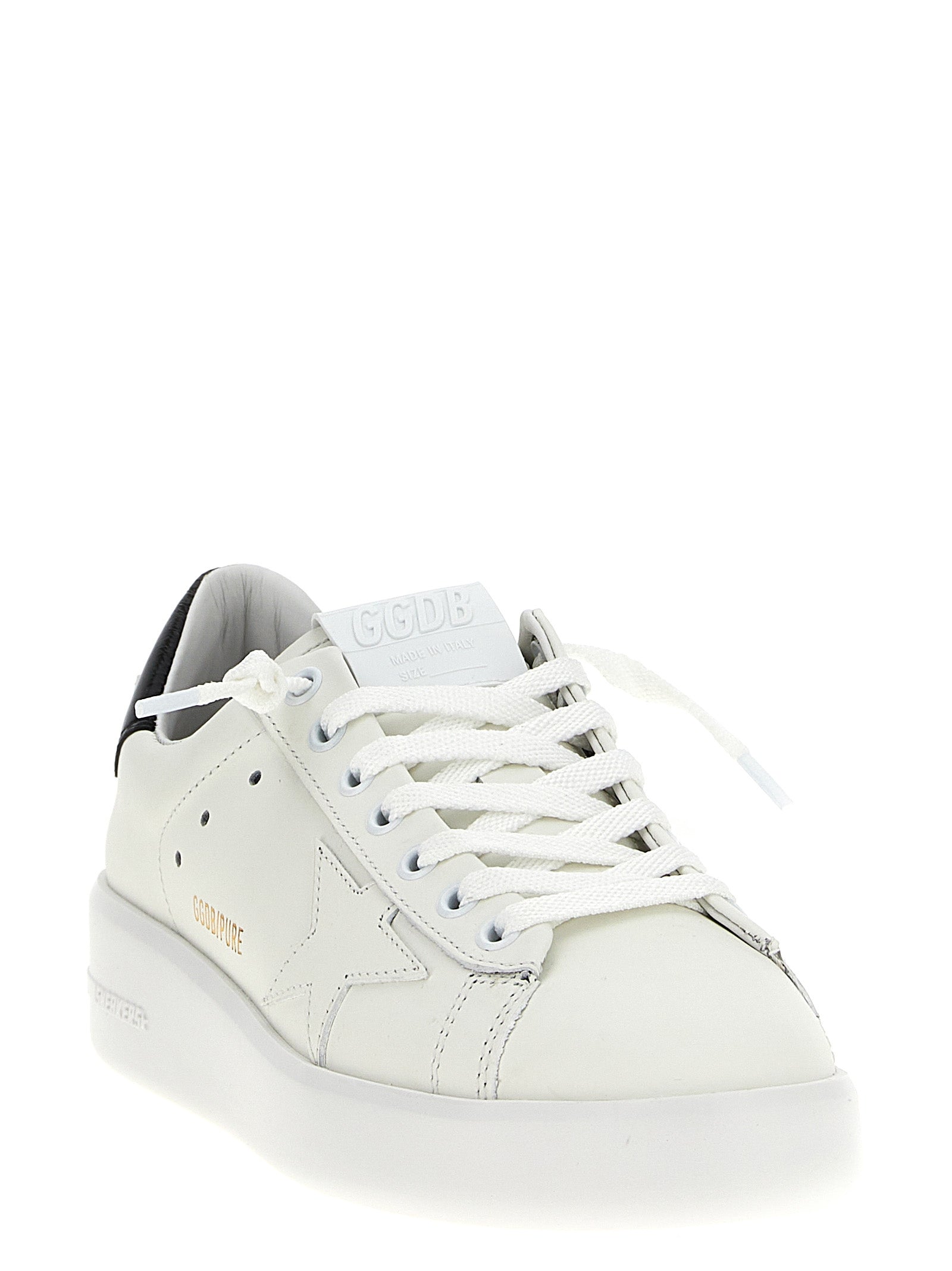 Golden Goose Schwarze Low-Top-Sneaker aus Rindsleder