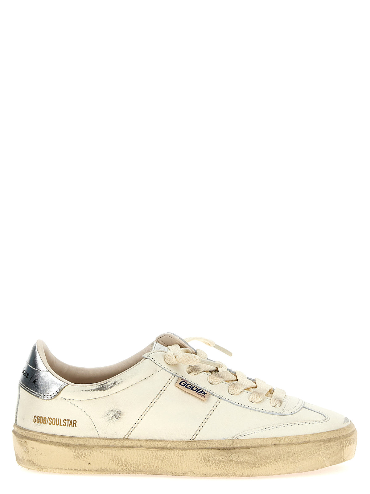 Golden Goose Sneakers aus Lammleder in Silber, Low-Top