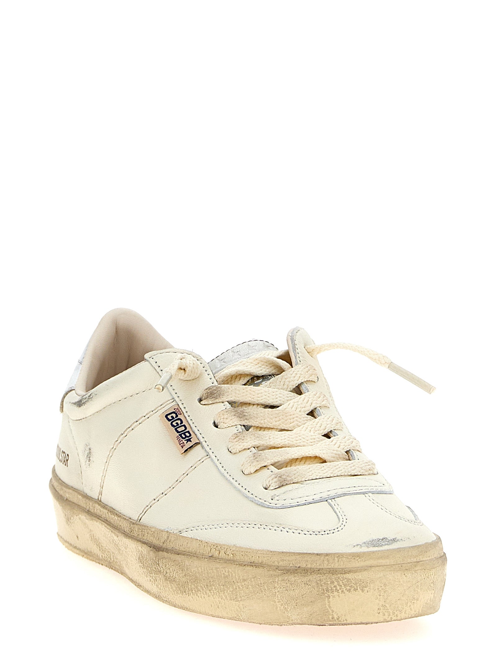 Golden Goose Sneakers aus Lammleder in Silber, Low-Top