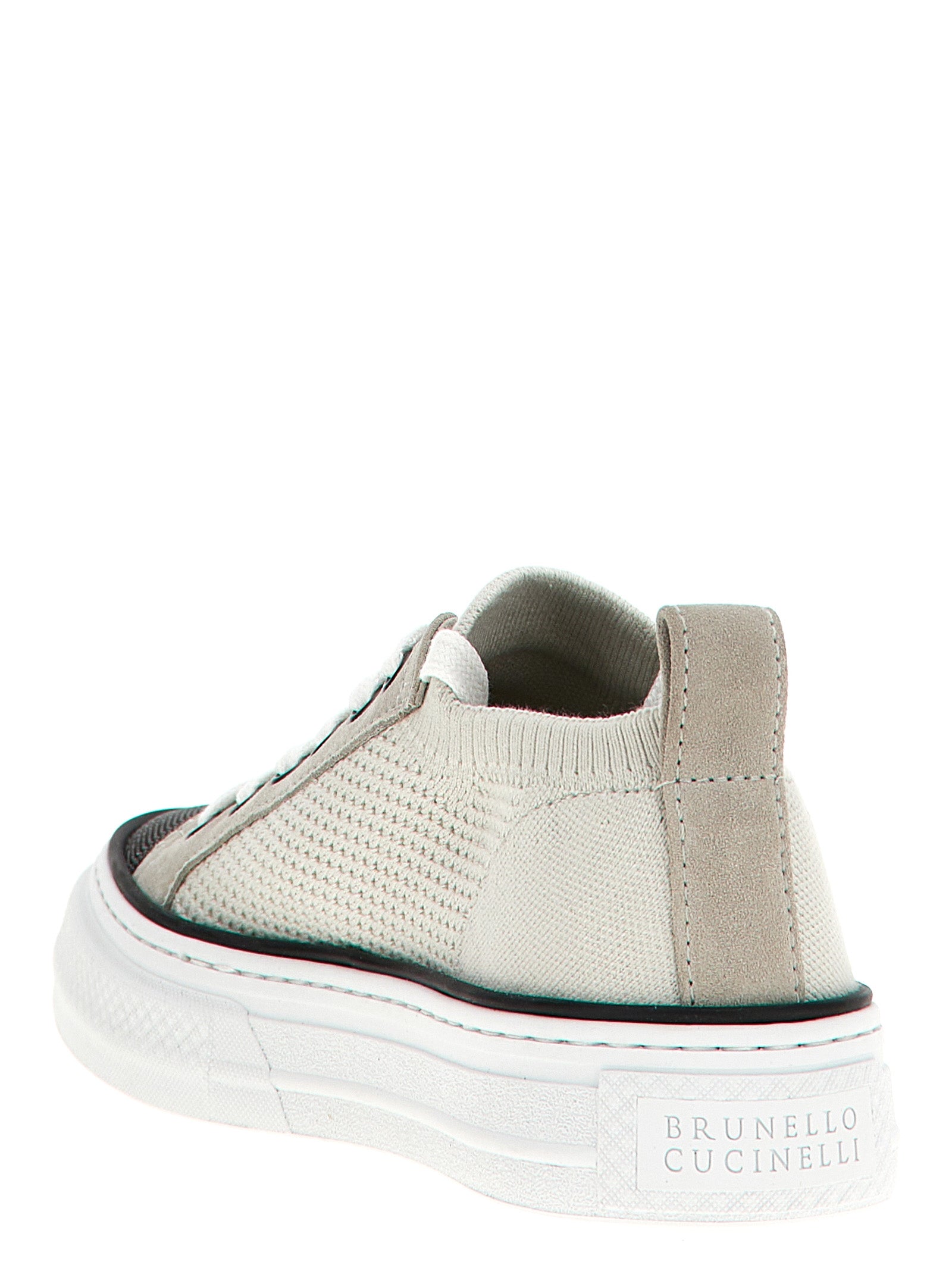 Brunello Cucinelli Mehrfarbige Low-Top-Sneaker aus Baumwolle