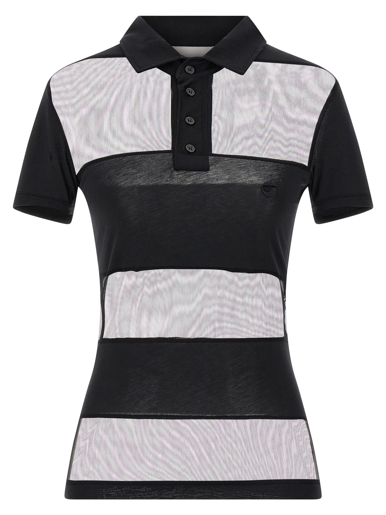 Coperni Schwarzes Baumwoll-Poloshirt