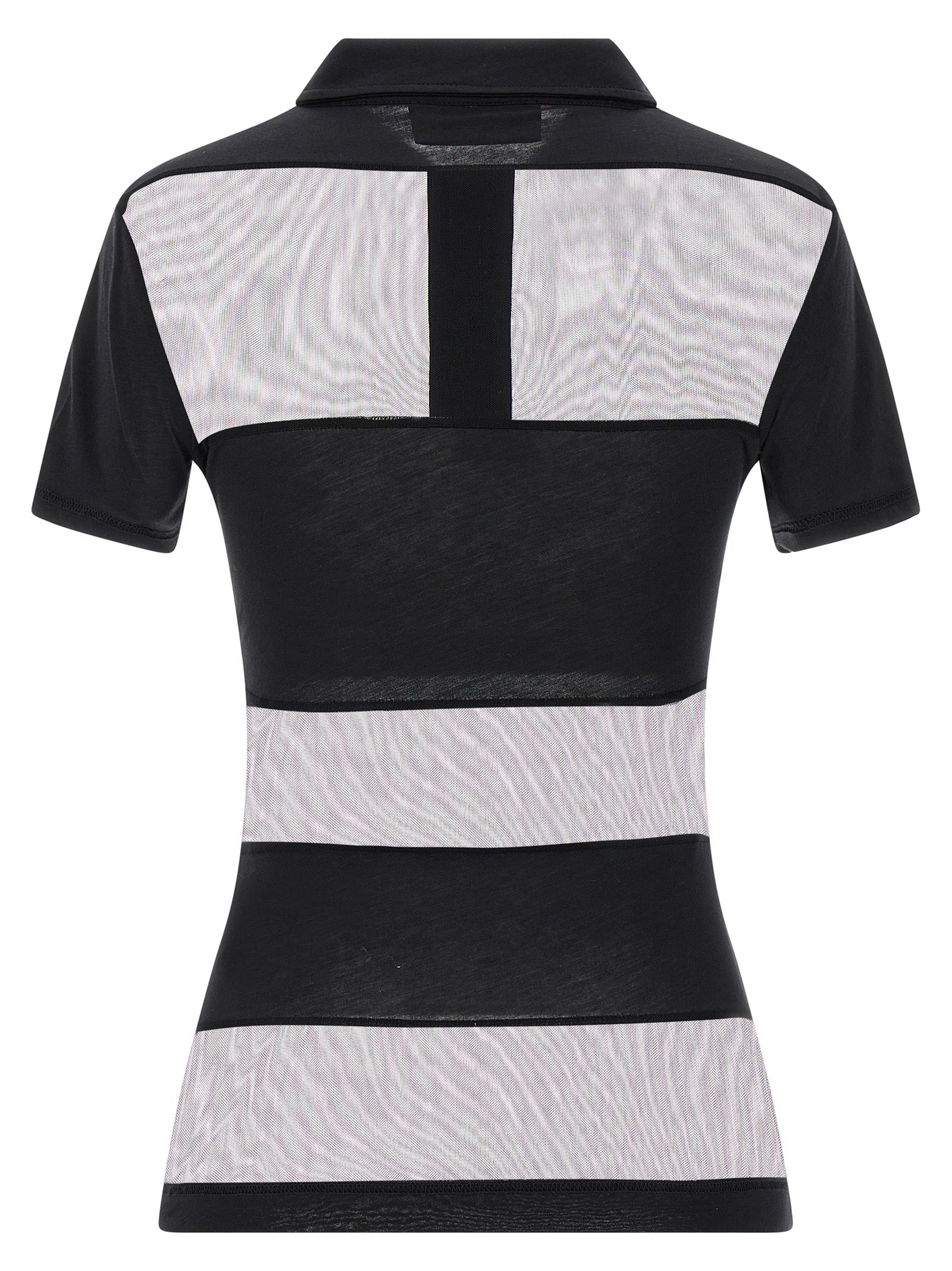Coperni Schwarzes Baumwoll-Poloshirt