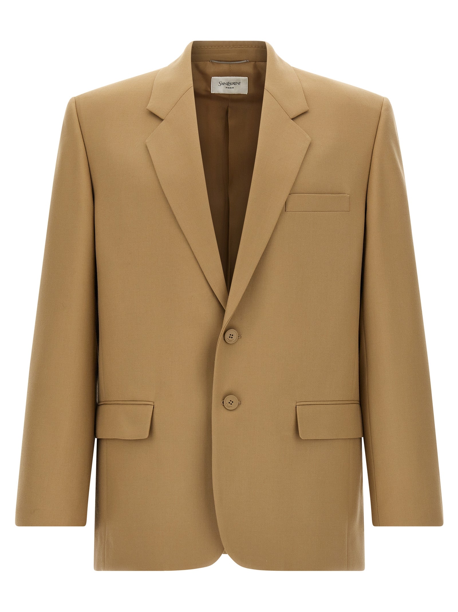 Saint Laurent Beiger Wollblazer