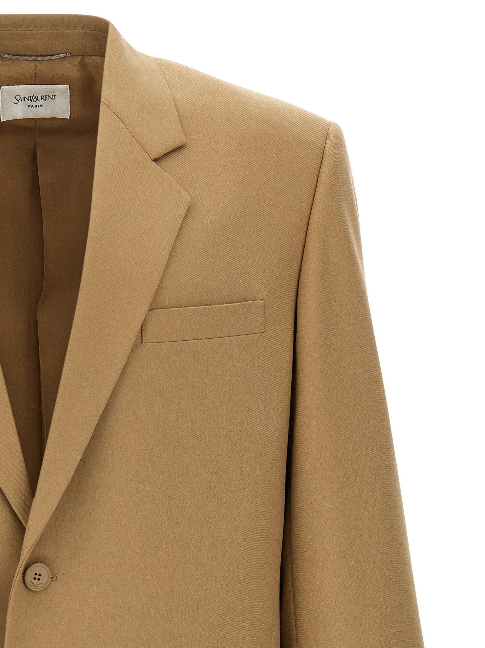 Saint Laurent Beiger Wollblazer