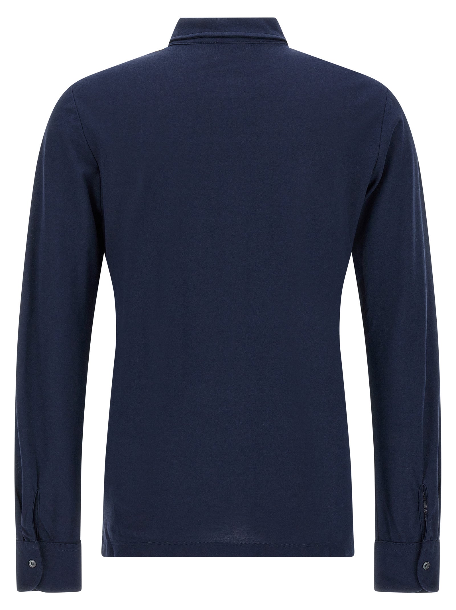 ZANONE Blaue Baumwollbluse