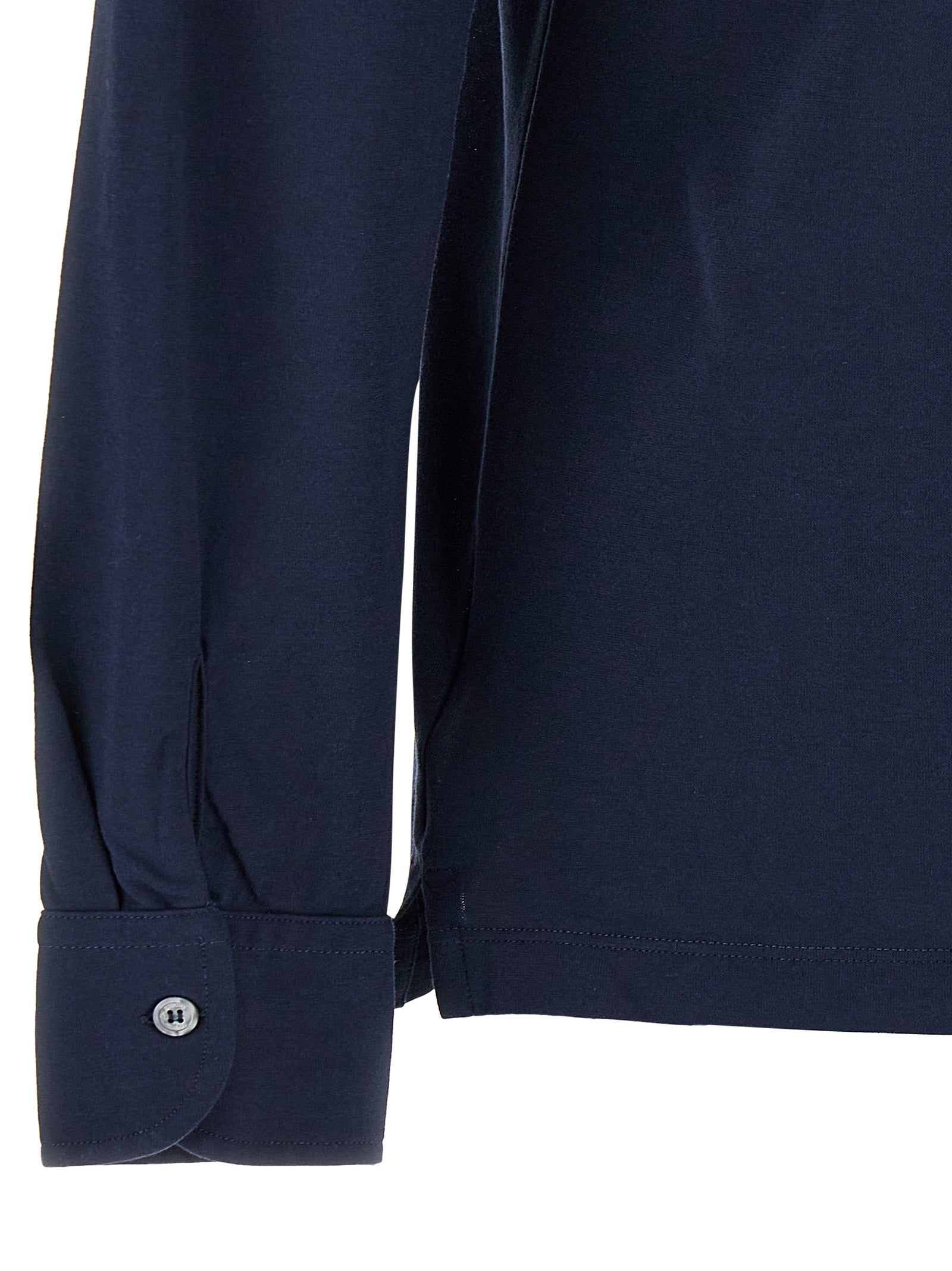 ZANONE Blaue Baumwollbluse