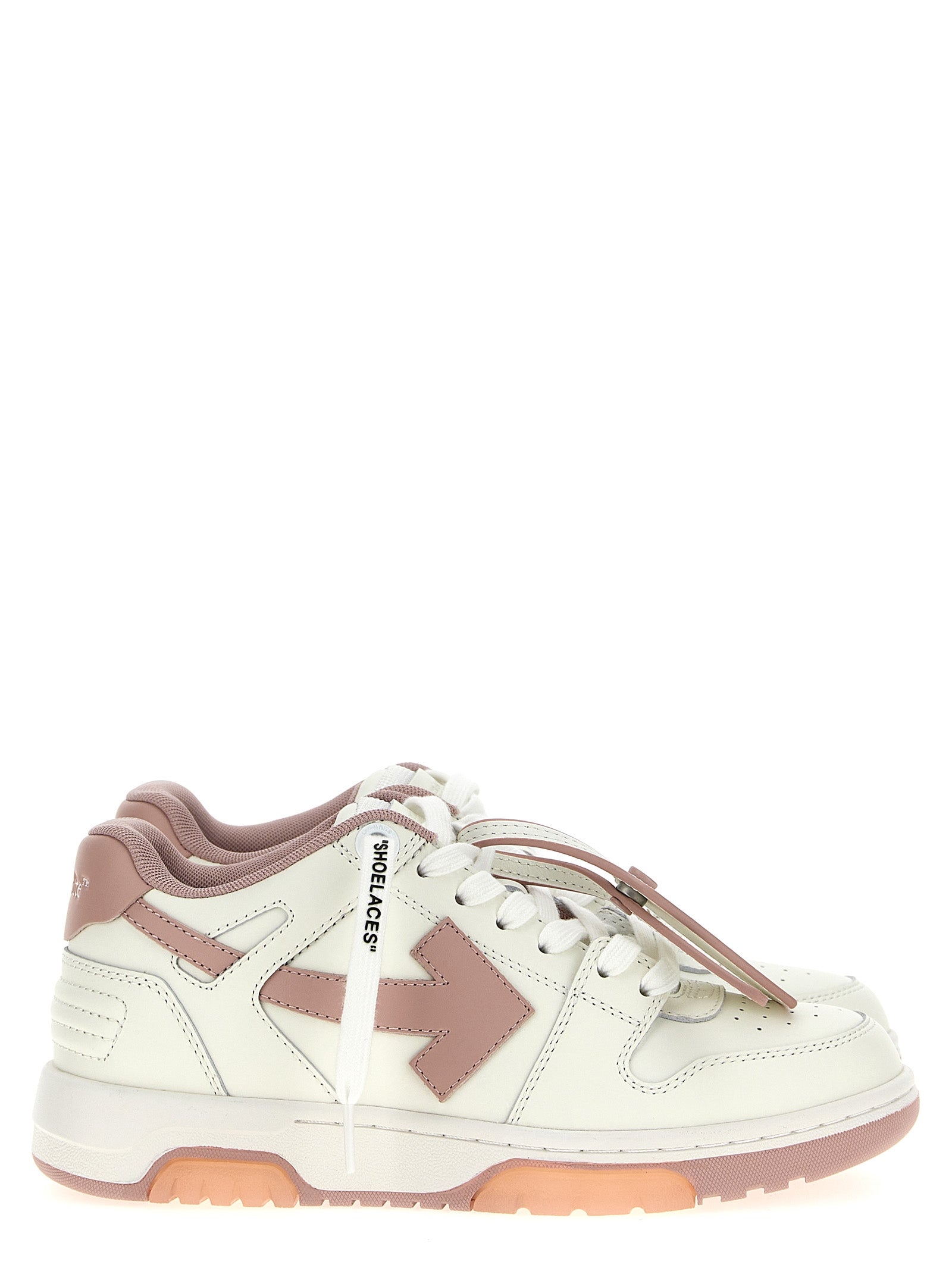 Off-White Mehrfarbige Low-Top-Sneaker aus Rindsleder