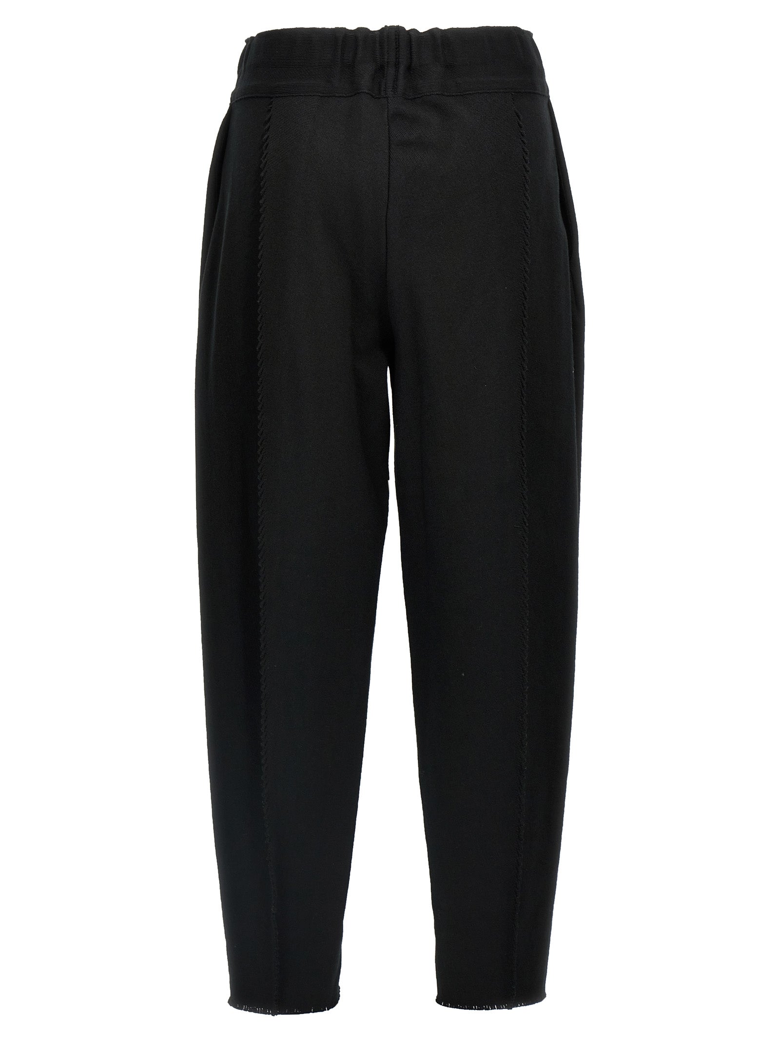 Issey Miyake Schwarze Baumwoll-Freizeithose