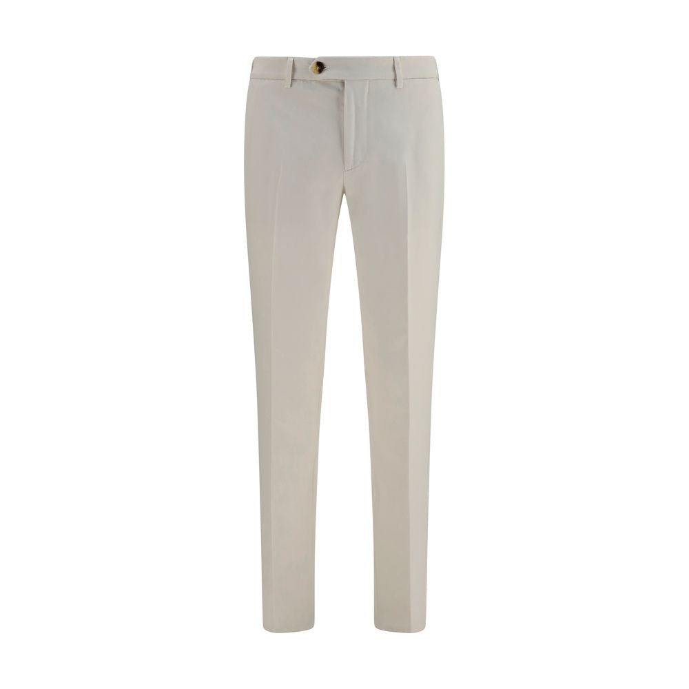 Brunello Cucinelli Weiße Baumwollhose im Casual-Look
