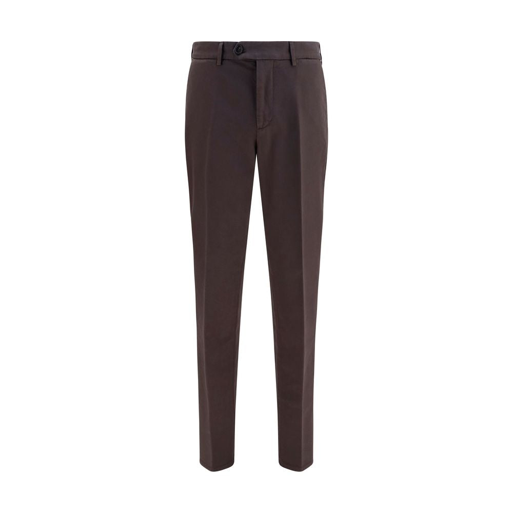 Brunello Cucinelli Braune Baumwollhose für die Freizeit
