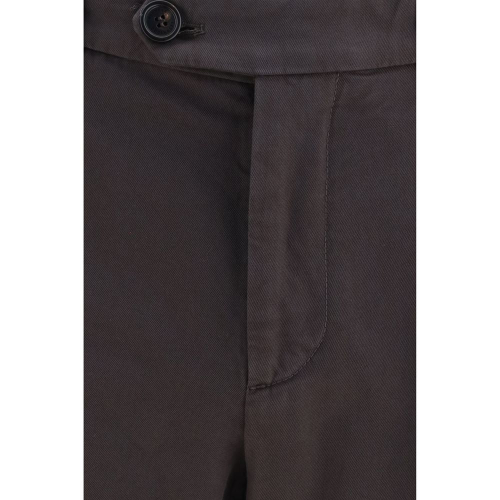 Brunello Cucinelli Braune Baumwollhose für die Freizeit