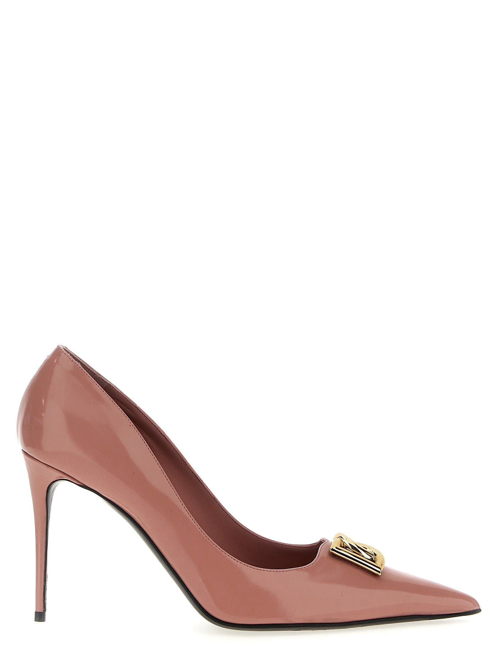 Dolce & Gabbana Mehrfarbige Pumps aus Kalbsleder mit hohem Absatz