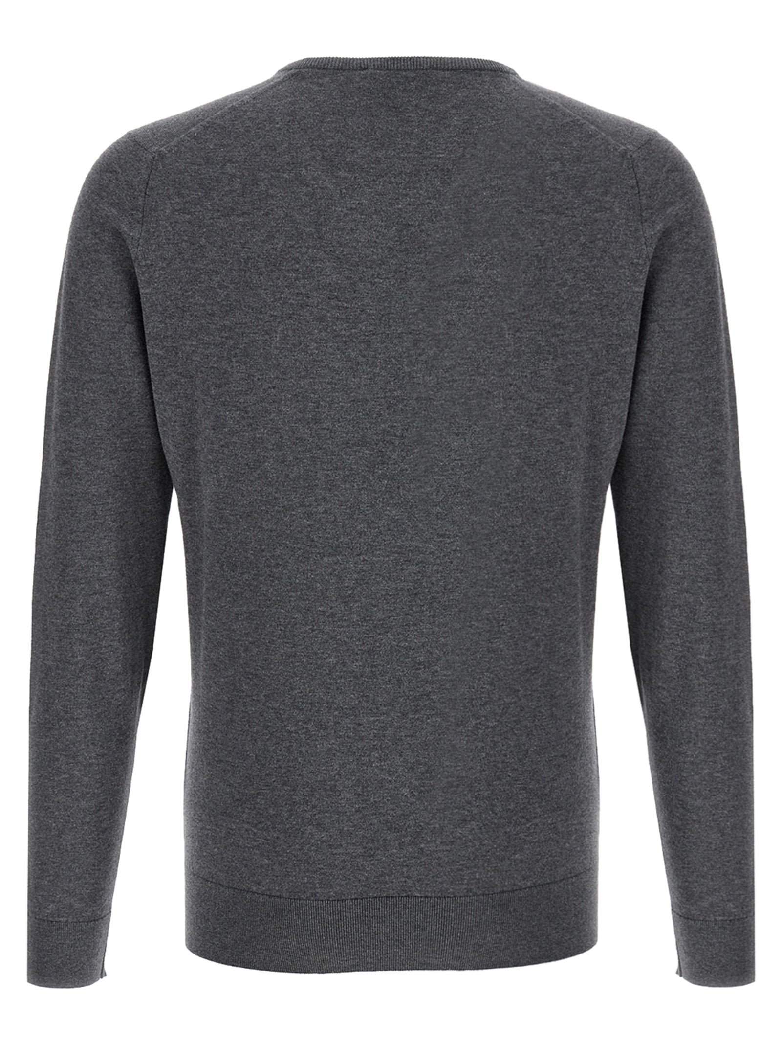 JOHN SMEDLEY Grauer Baumwollcardigan