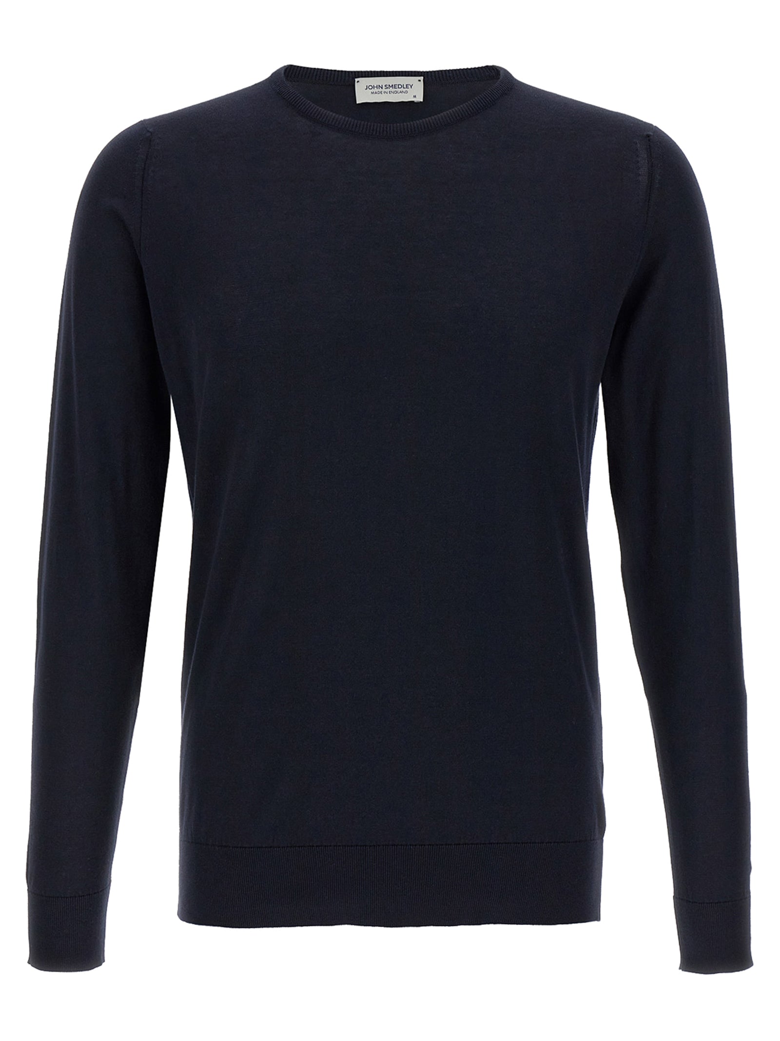 JOHN SMEDLEY Blauer Baumwollcardigan