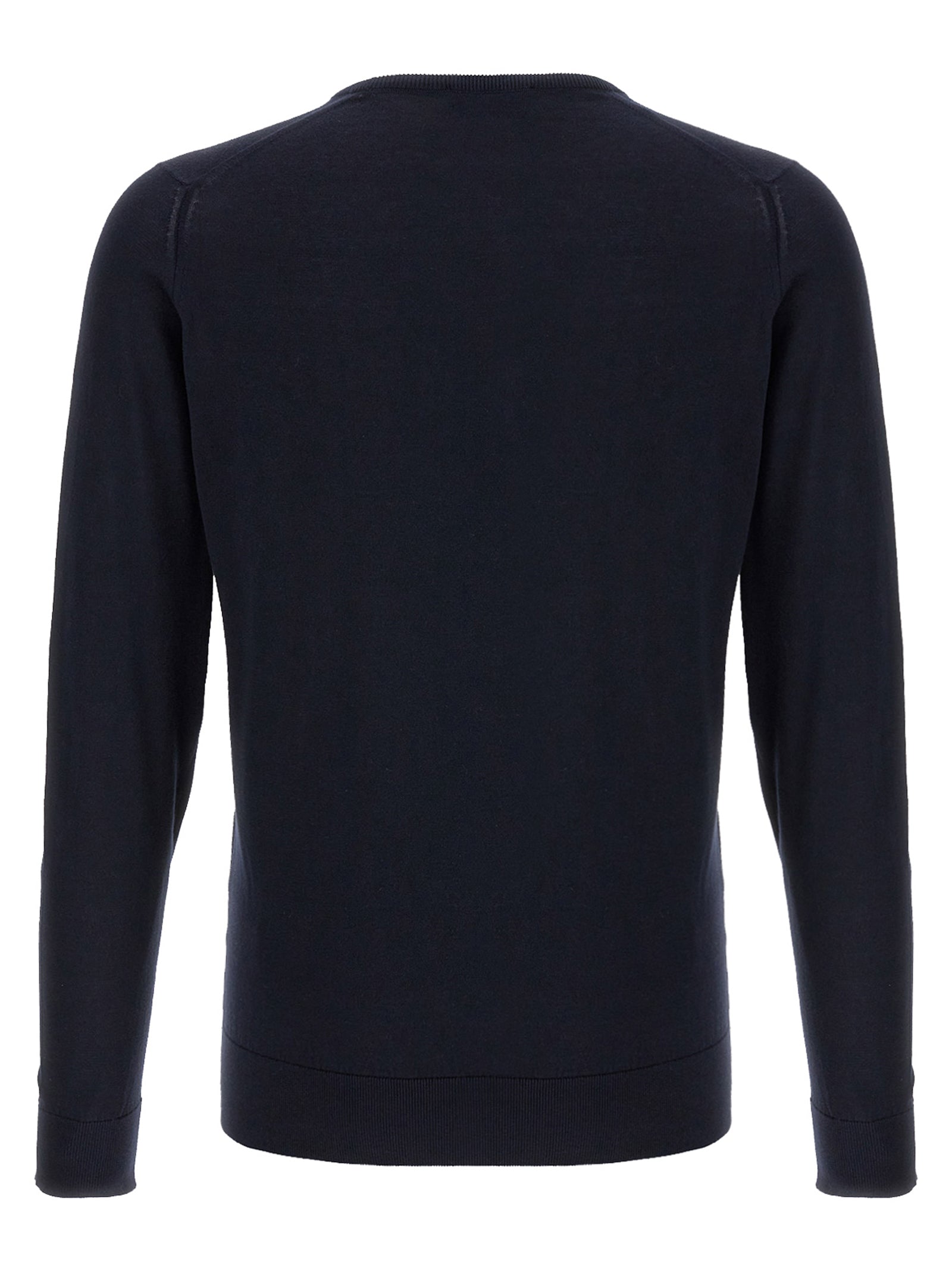 JOHN SMEDLEY Blauer Baumwollcardigan