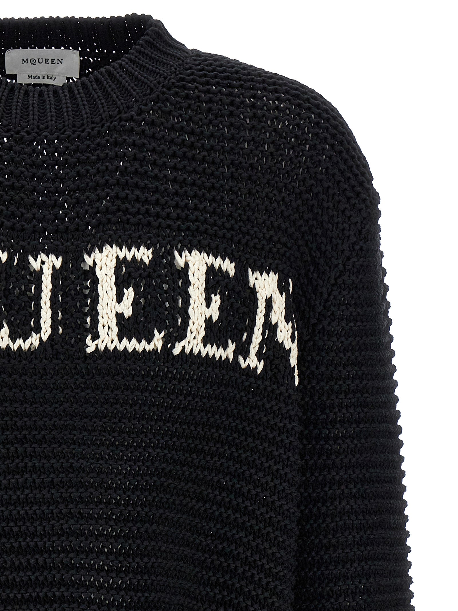 Alexander McQueen Baumwoll-Cardigan in Zweifarbenoptik