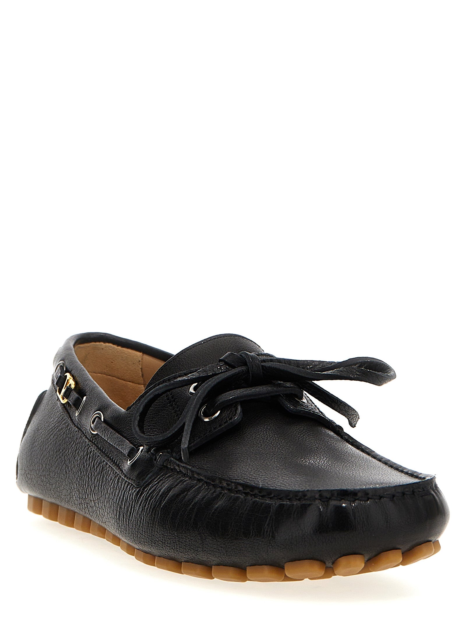 Valentino Garavani Schwarze Loafer aus Büffelleder zum Hineinschlüpfen