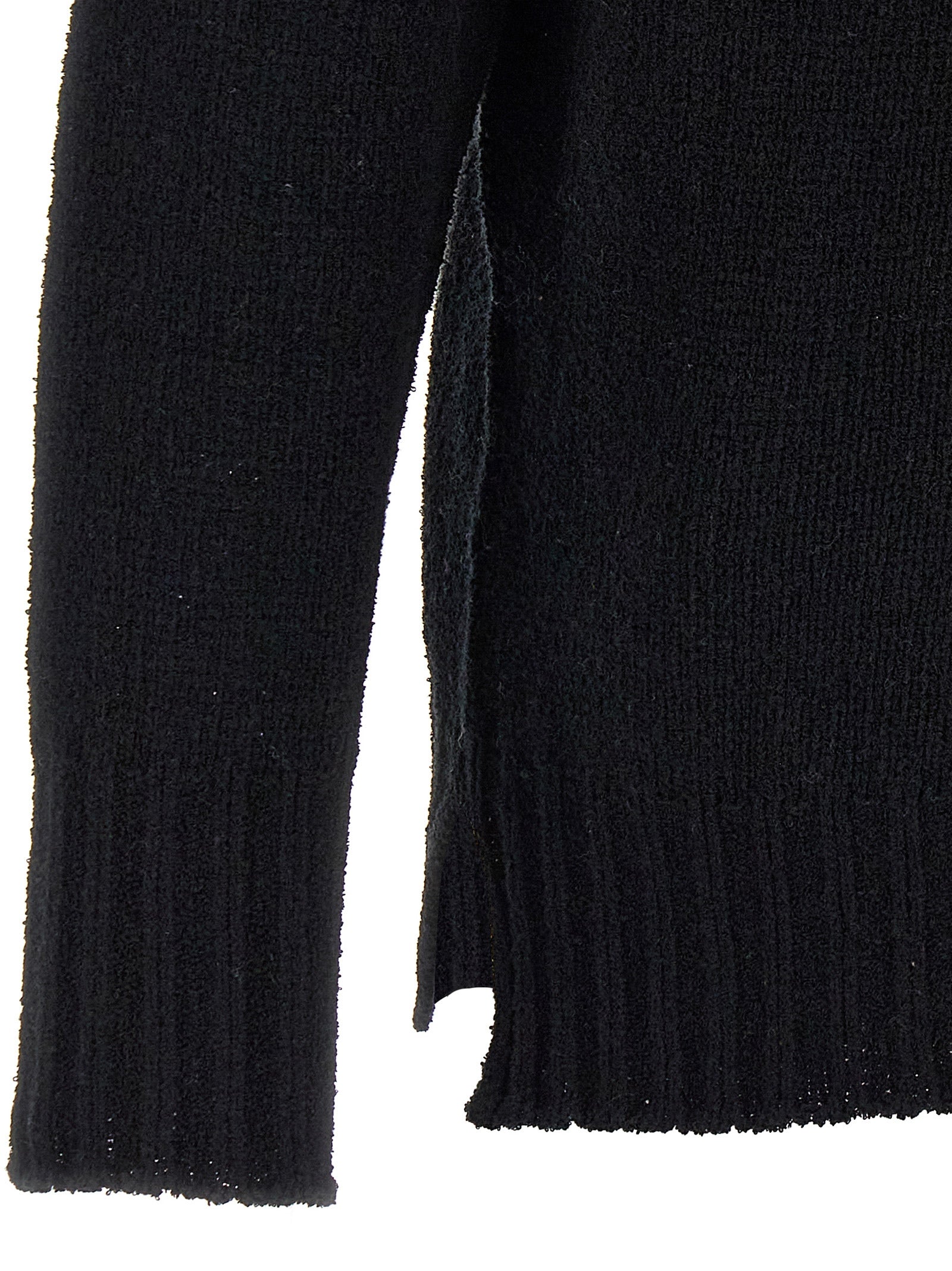 MA'RY'YA Schwarzer Baumwollcardigan