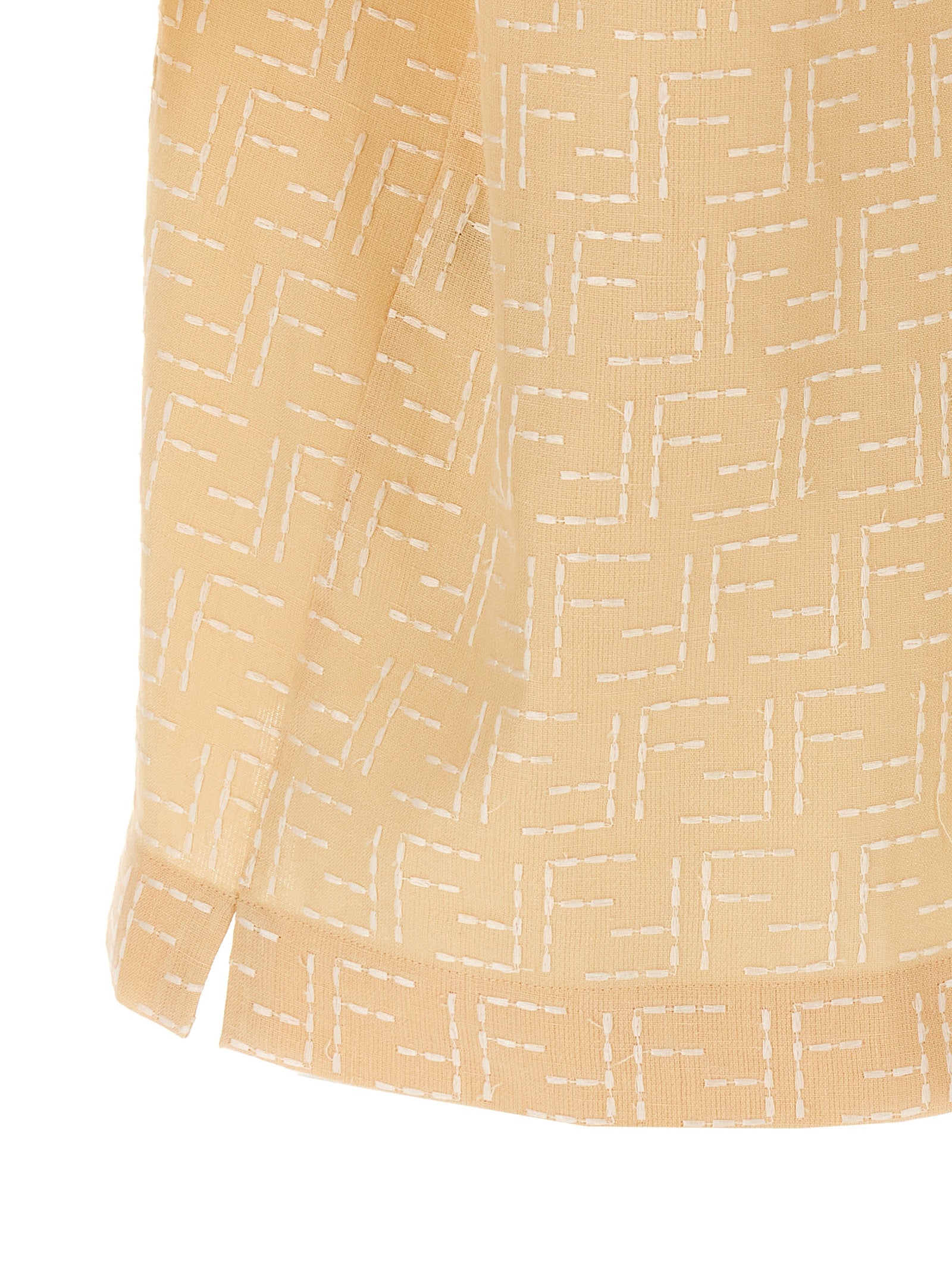 Fendi Bicolor Leinenbluse