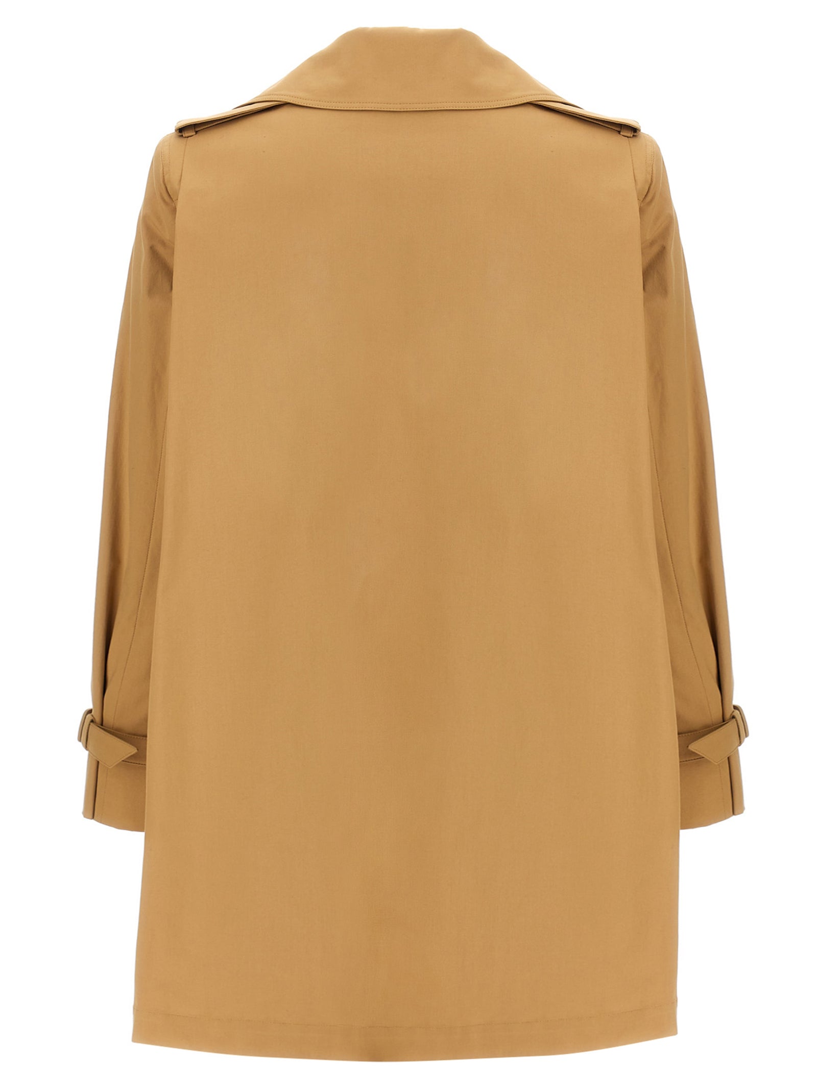 Max Mara Brauner Baumwollmantel