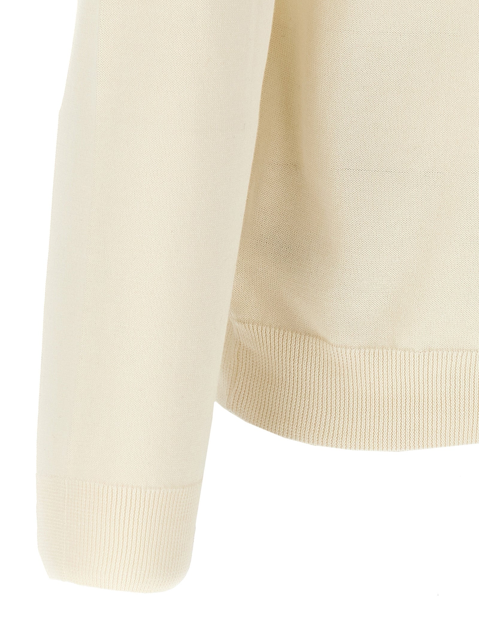 ZANONE Weißer Strickcardigan aus Baumwolle