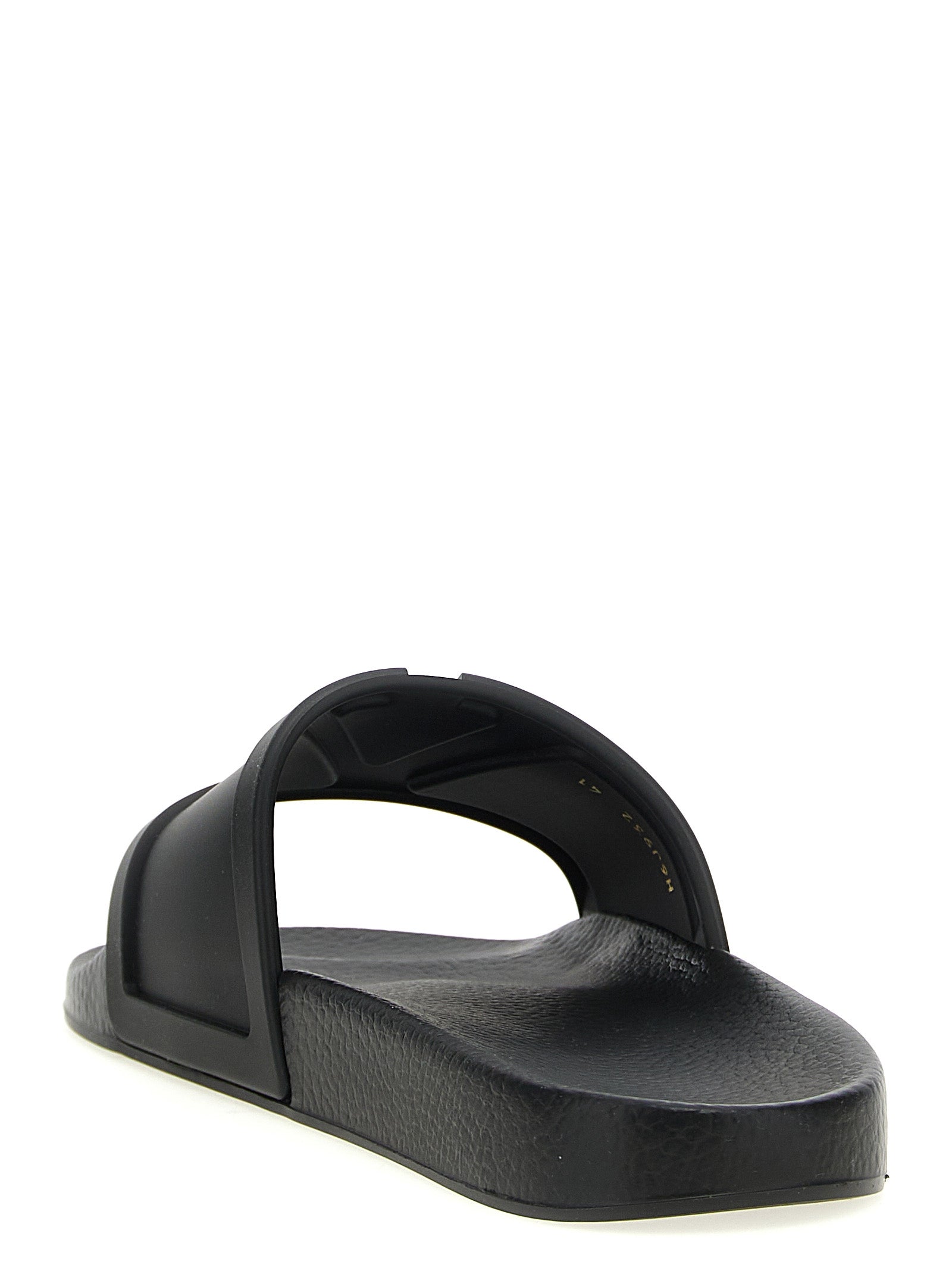 Valentino Garavani Schwarze Plastic Slides