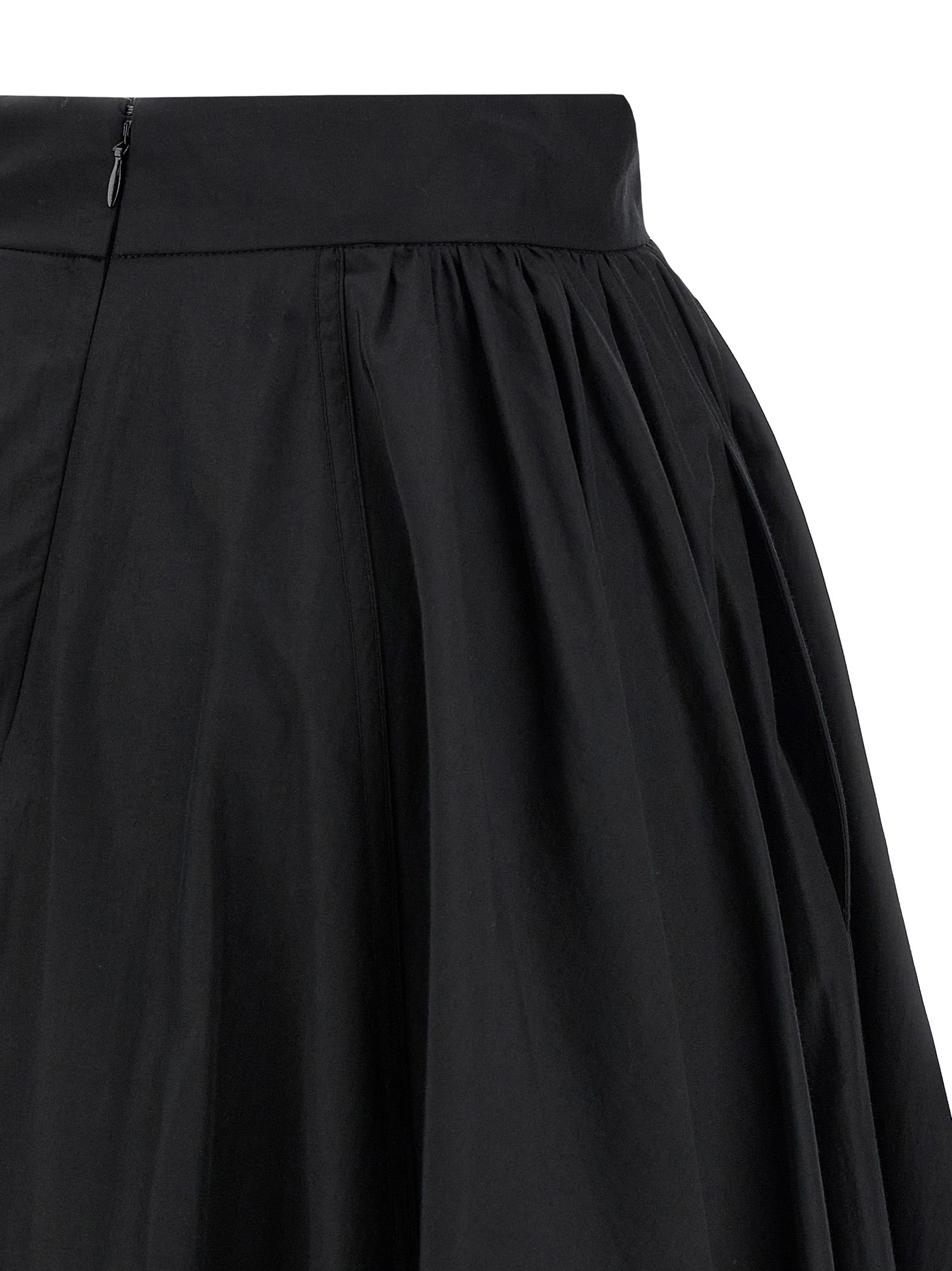 The Andamane Schwarzer Minirock aus Polyester