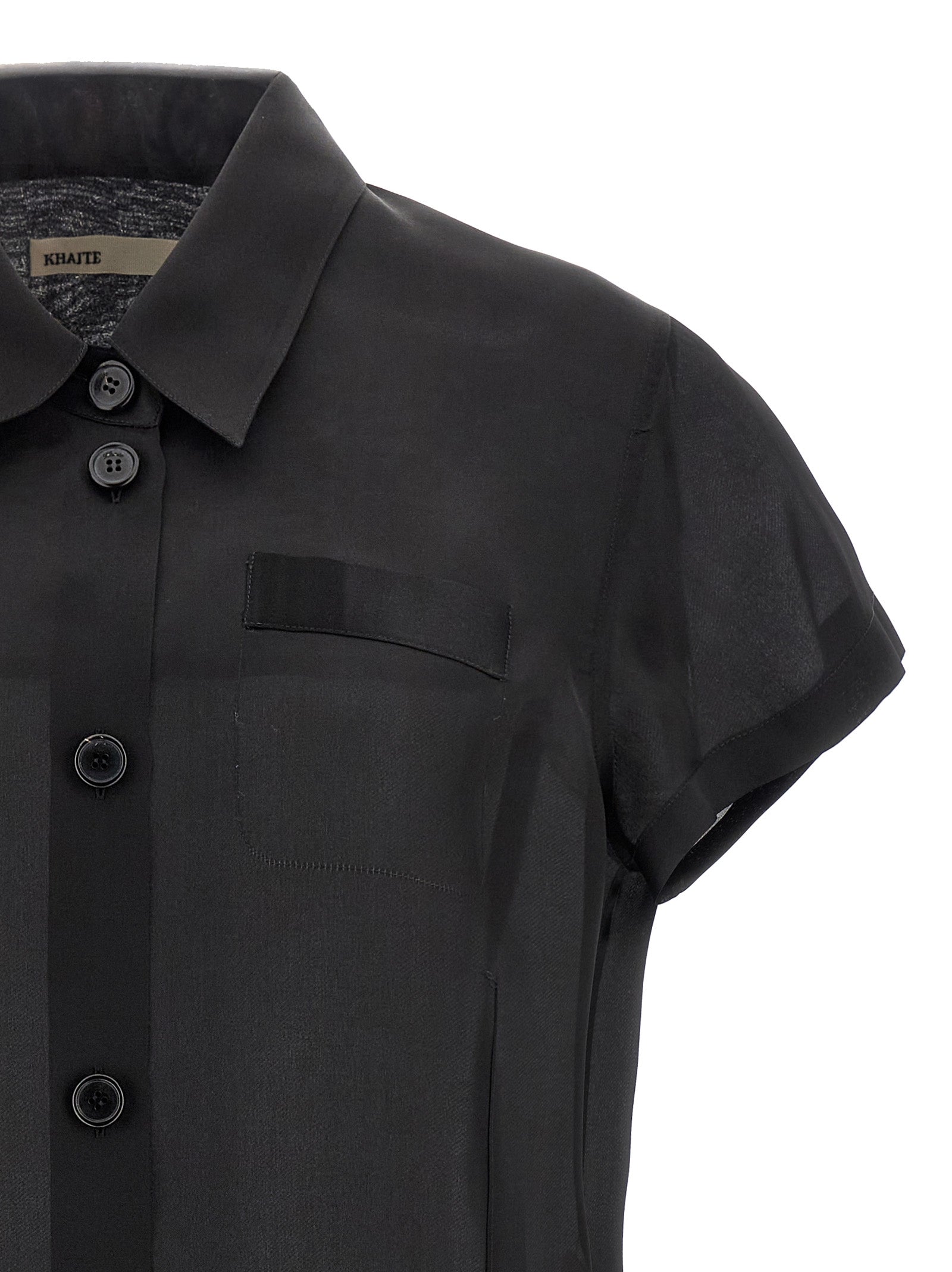 Khaite Schwarze Seidenbluse