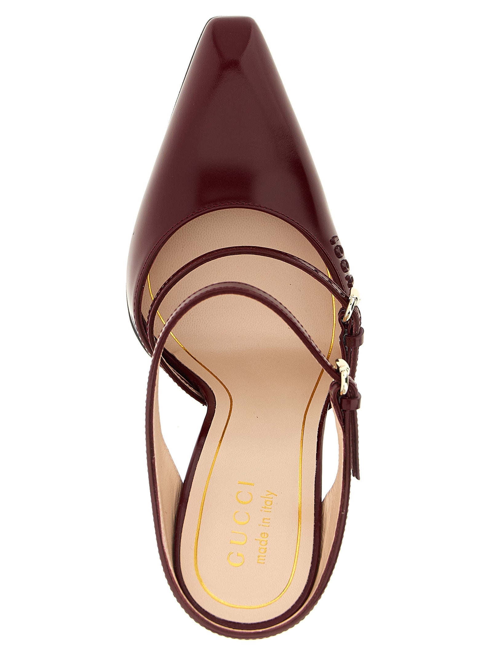 Gucci Keilabsatz-Sandalen aus mehrfarbigem Leder
