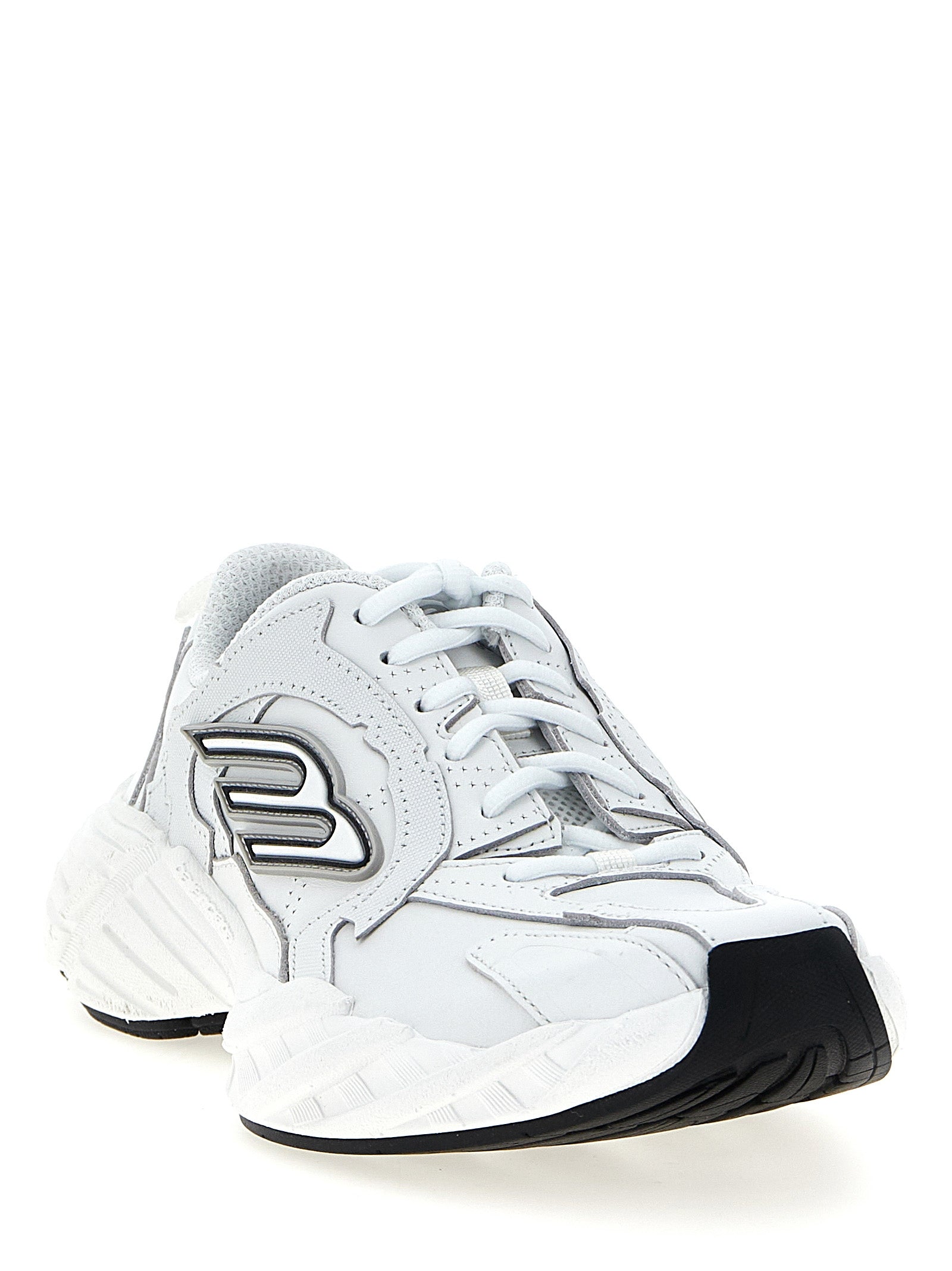 Balenciaga Weiße Sneaker aus Rindsleder im Athletic-Look