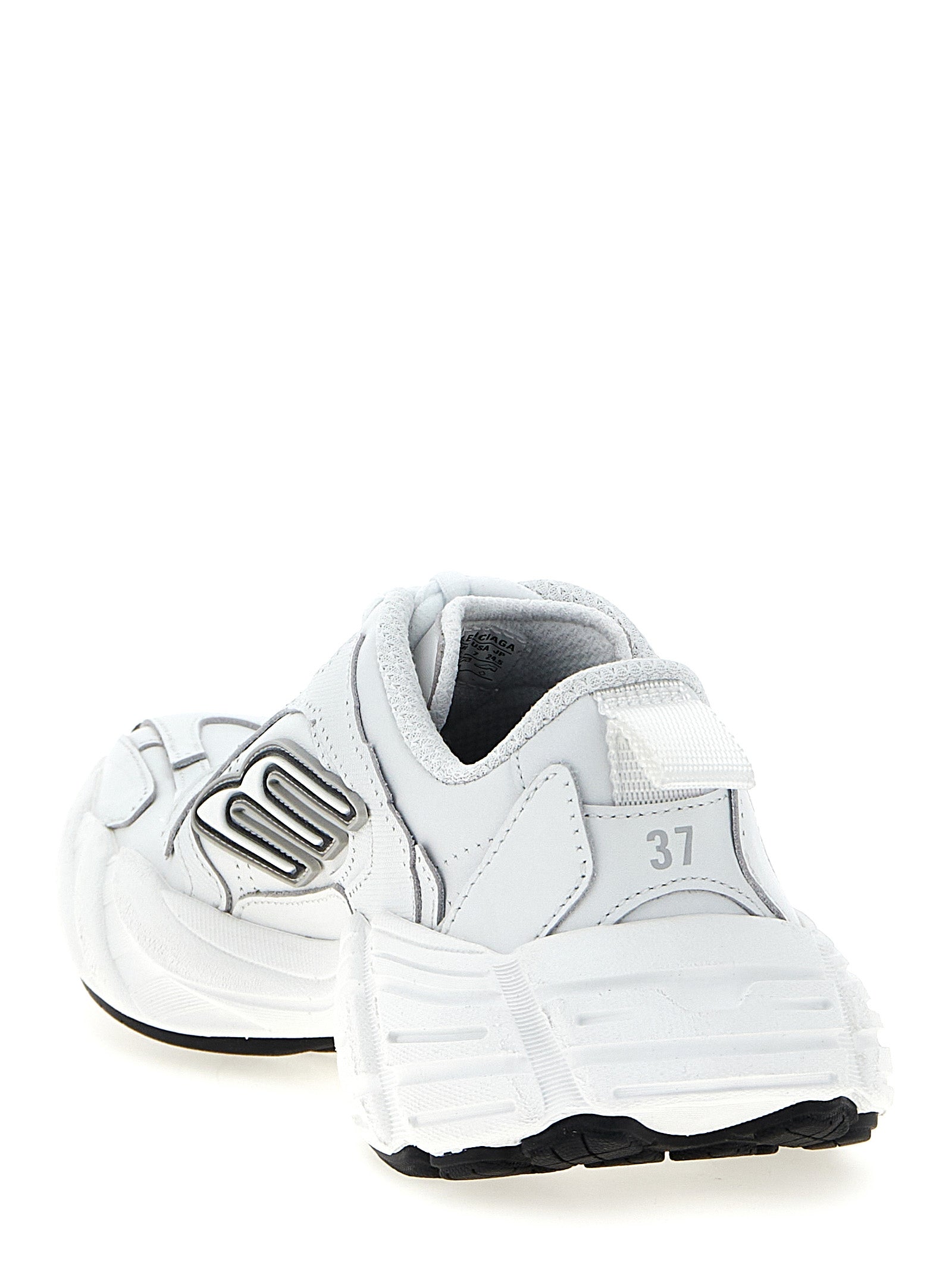 Balenciaga Weiße Sneaker aus Rindsleder im Athletic-Look