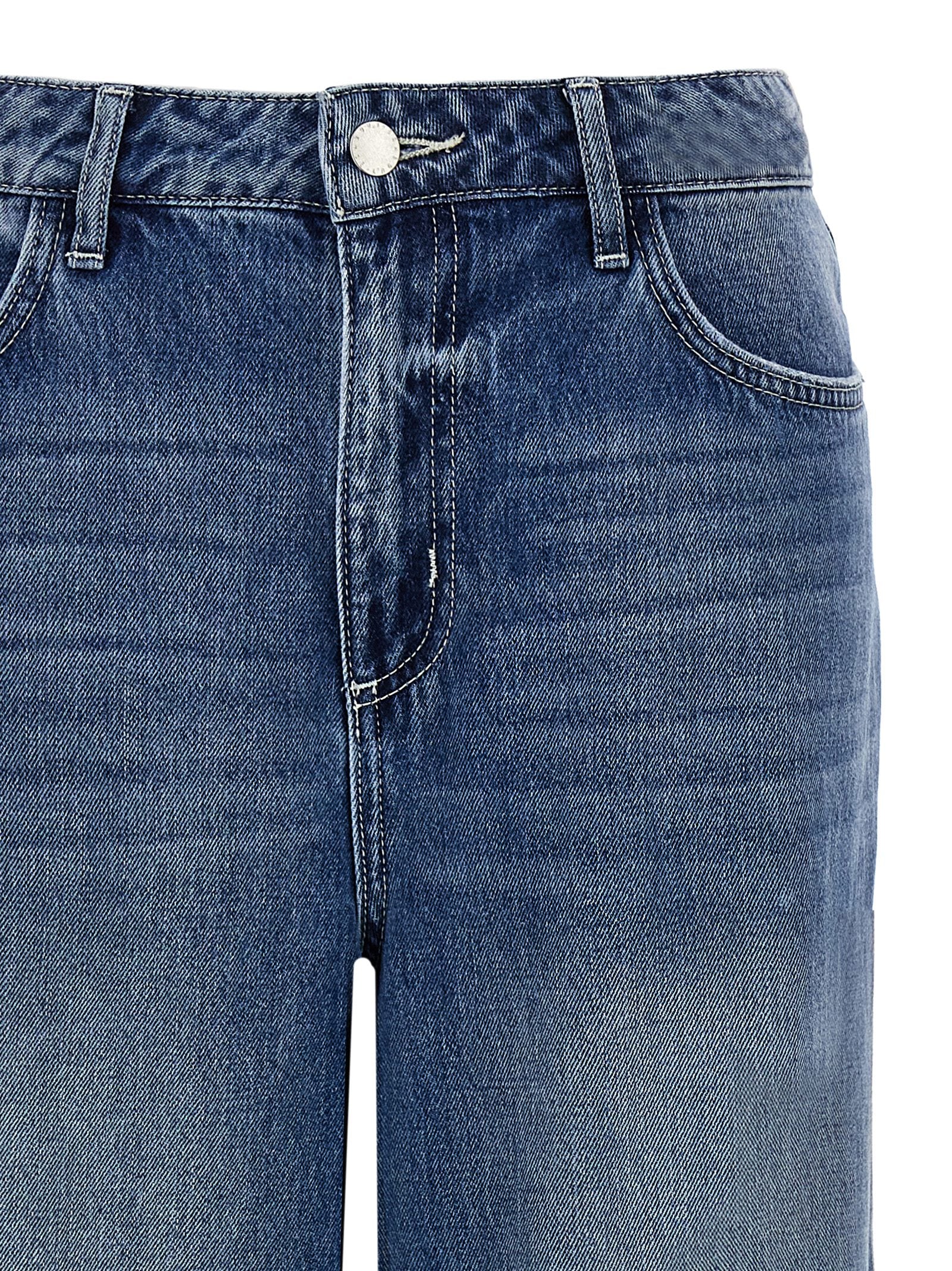 L'Agence Blaue Baumwolljeans Denim