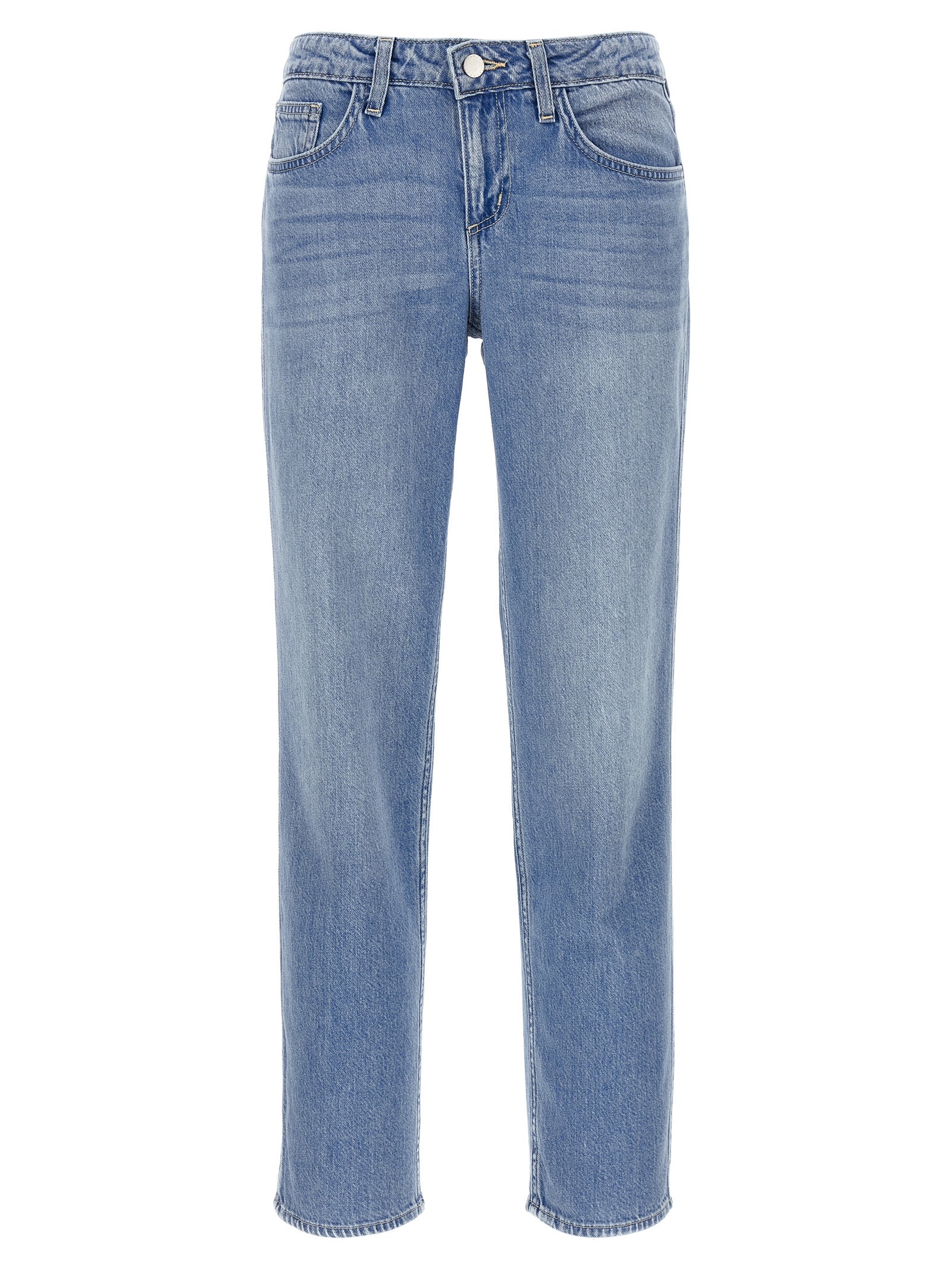 L'Agence Blaue Jeans aus Baumwolle im geraden Schnitt