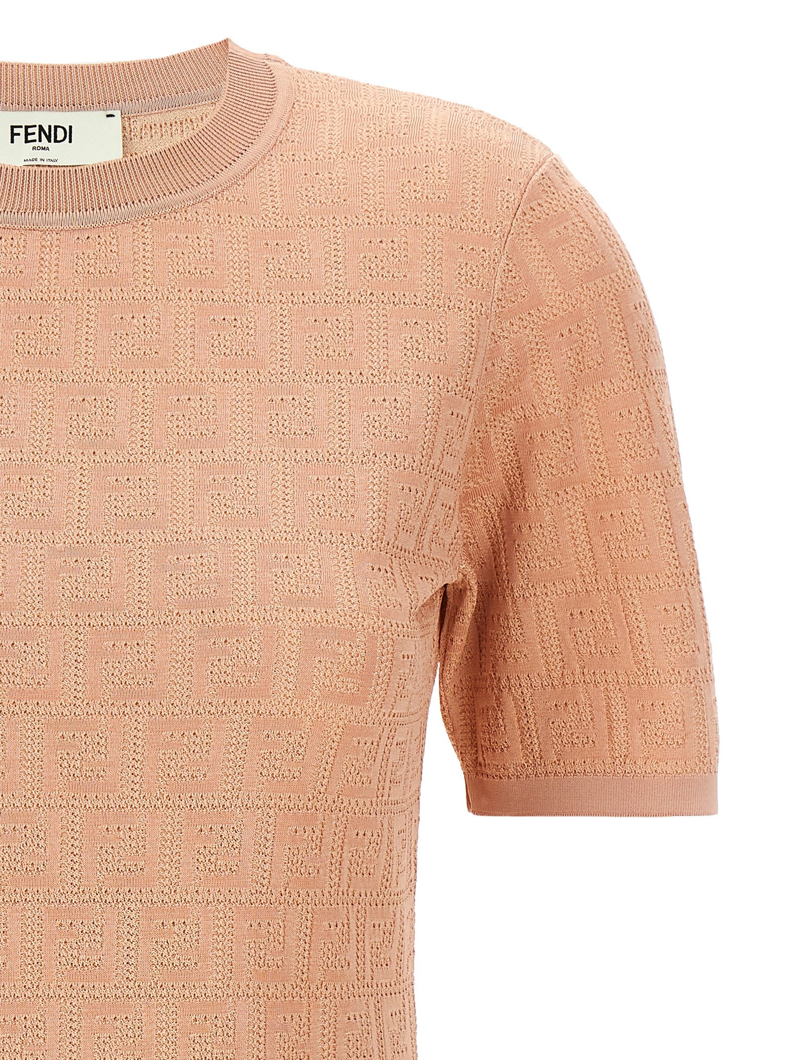 Fendi Kurzes Kleid aus mehrfarbiger Baumwolle